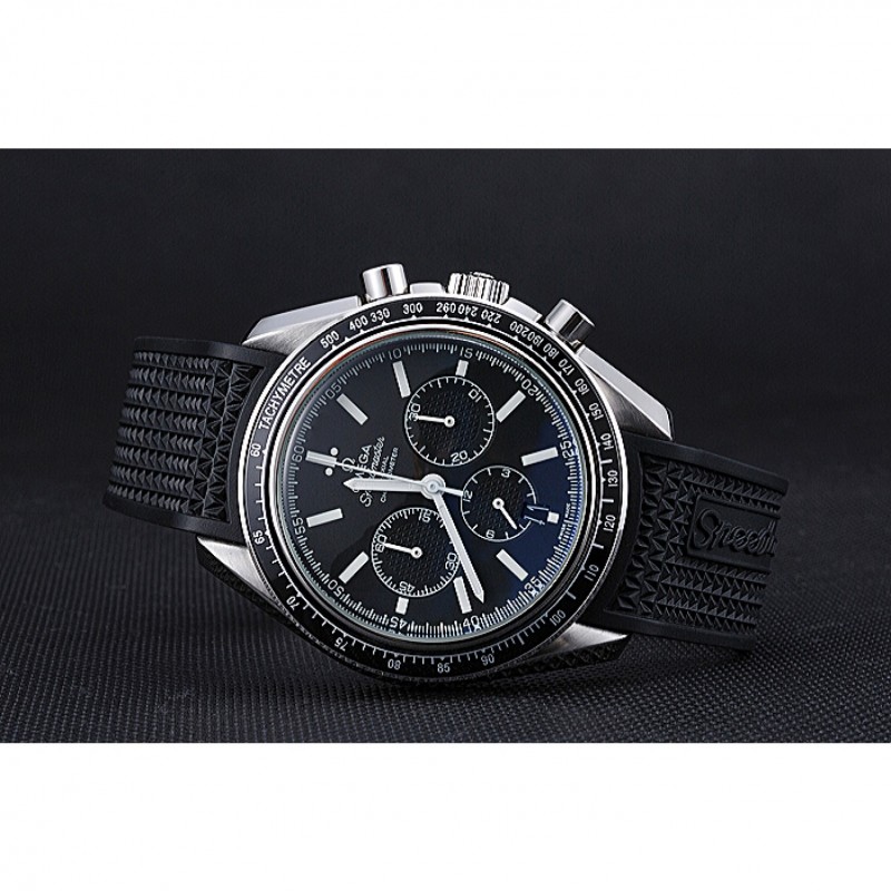 Omega Speedmaster 622042 Quartz Replica Watch, Automatic, Black Dial, Brushed Stainless Steel Case