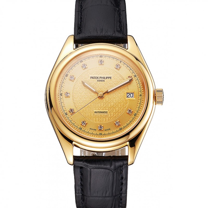 Patek Philippe Calatrava Automatic 18k Yellow Gold Replica Watch, Model 15202ST.OO.1240ST.01