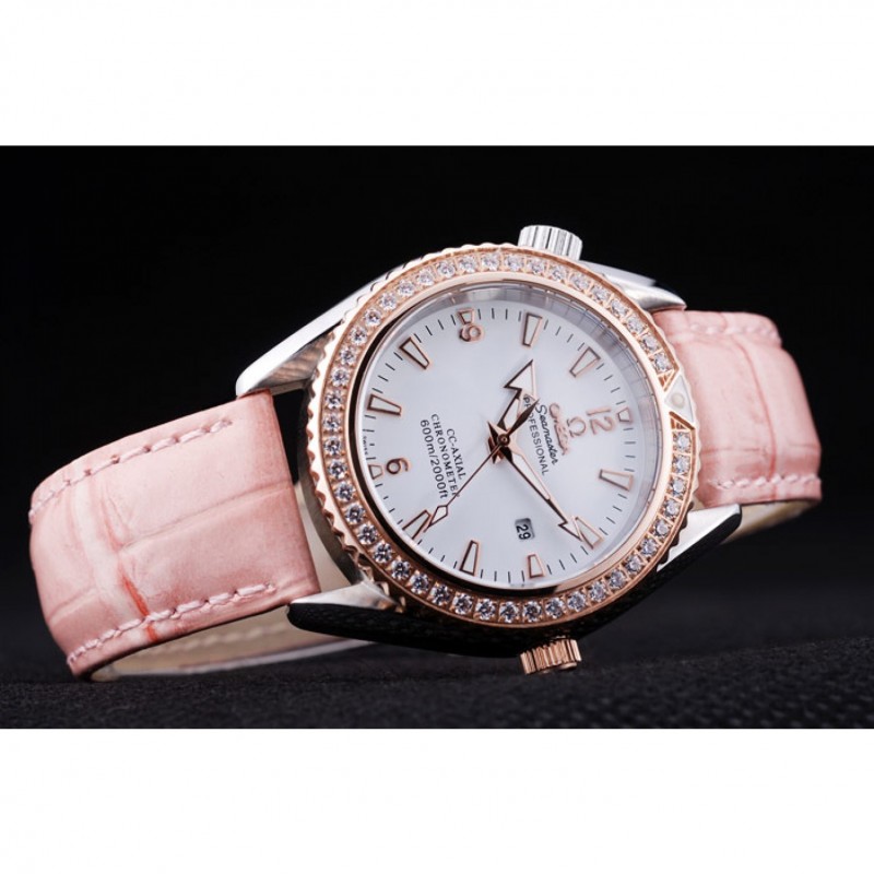 Omega Seamaster OM167 - Quartz Battery - White Dial - Women's Watch - Replica Watch
