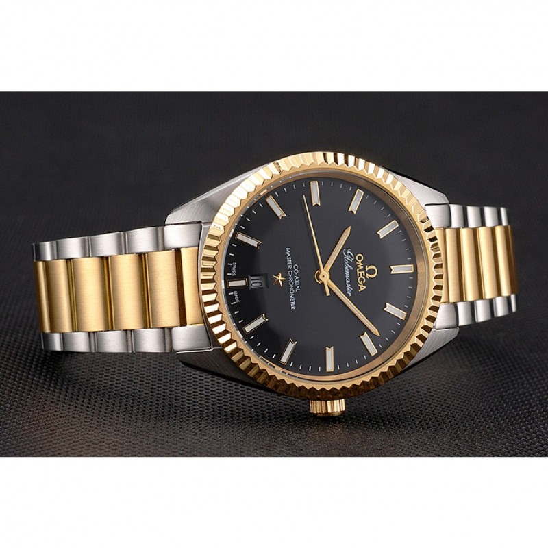 Omega Globemaster Replica Watch, OM.04.211.44.02.001, Automatic, Black Dial, Stainless Steel Case