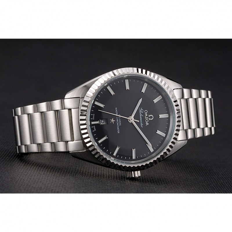 -OMEGA-GLOBEMASTER-CONSTELLATION-QUARTZ-WATCH-47X39MM-SILVER-BLACK-DIAL