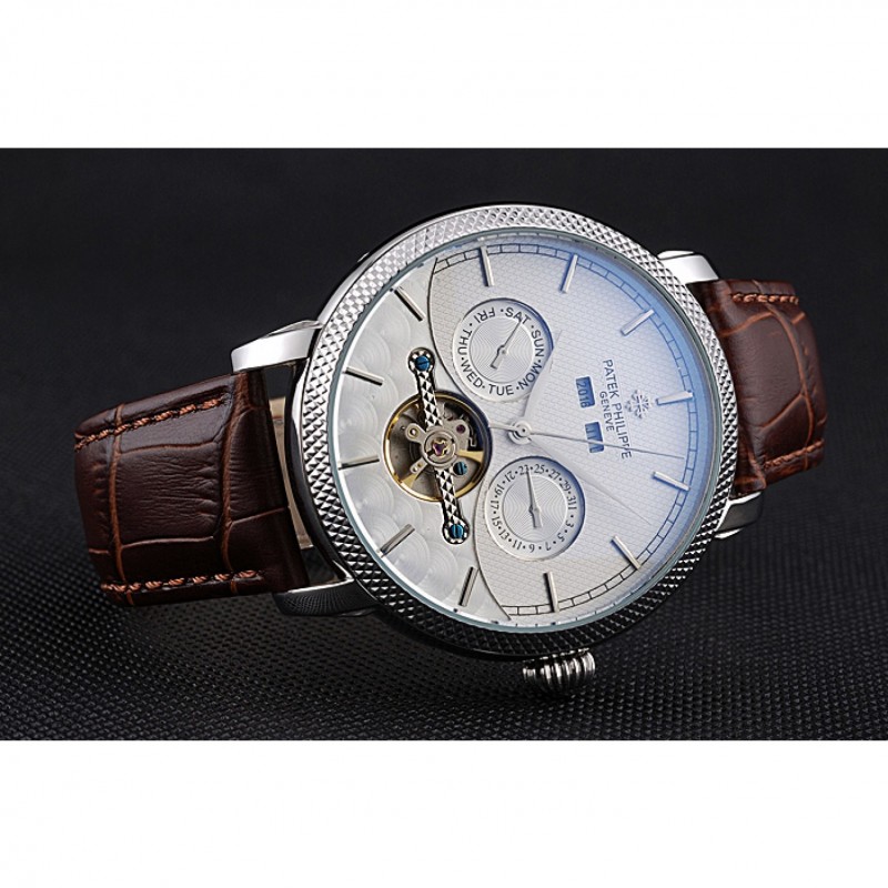 Patek Philippe DAY DATE TOURBILLON 622837 Automatic Silver Dial Steel Case, Kinetic, Japanese