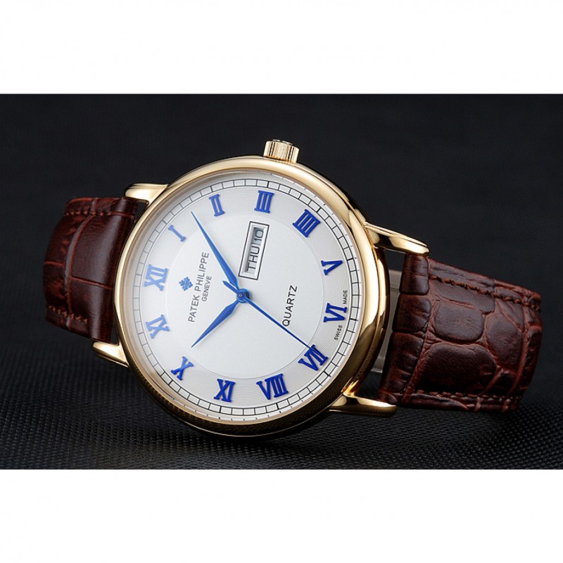 - PATEK PHILIPPE CALATRAVA 1454057 - Quartz - White Dial Replica Watch