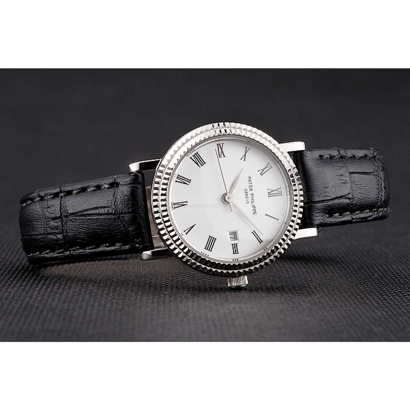 Patek Philippe Calatrava Replica Watch, Automatic Movement, Silver Dial, Steel Case, 33mm White