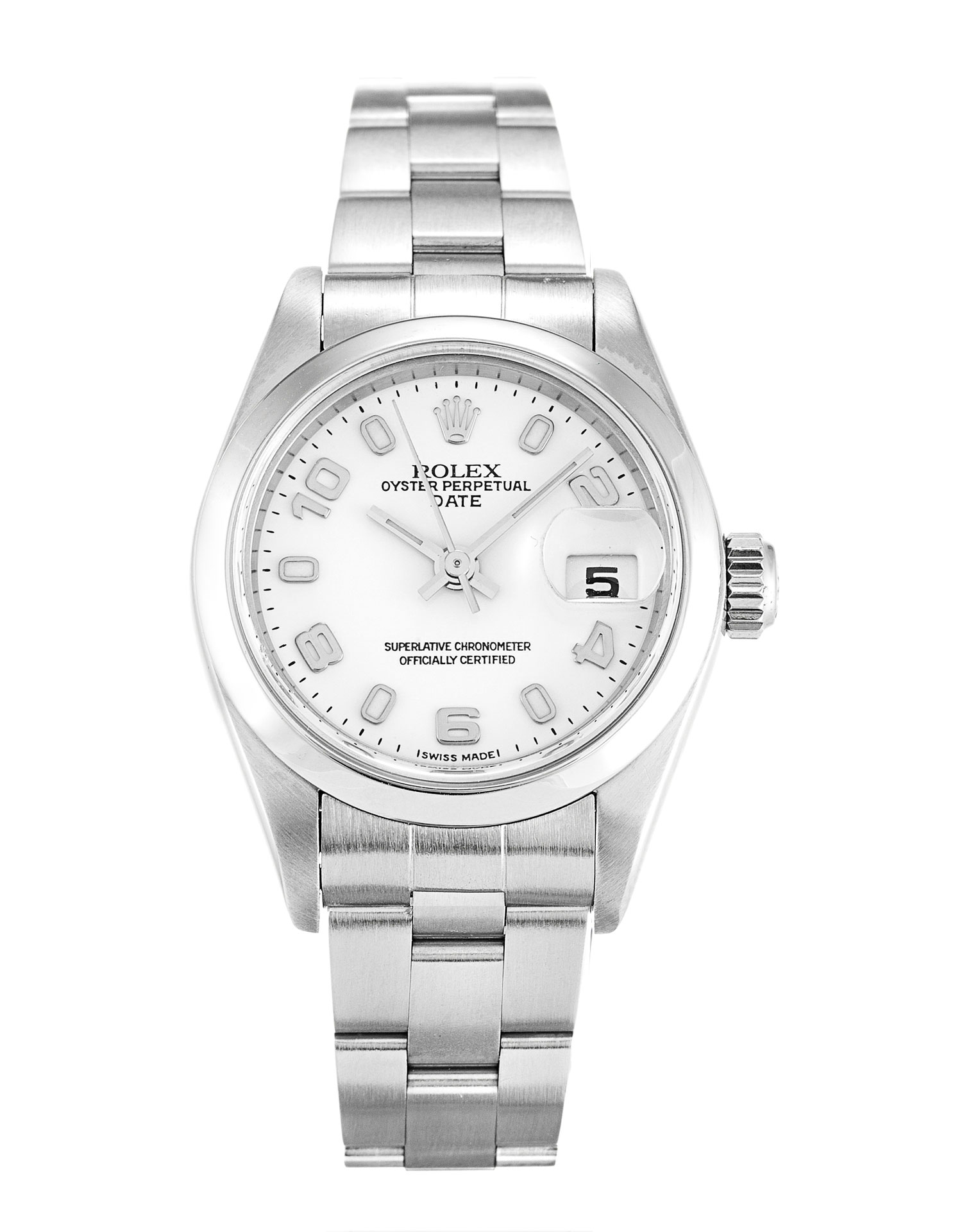 Rolex Datejust Lady 79160 Automatic Steel Case White Arabic Dial Ladies Watch
