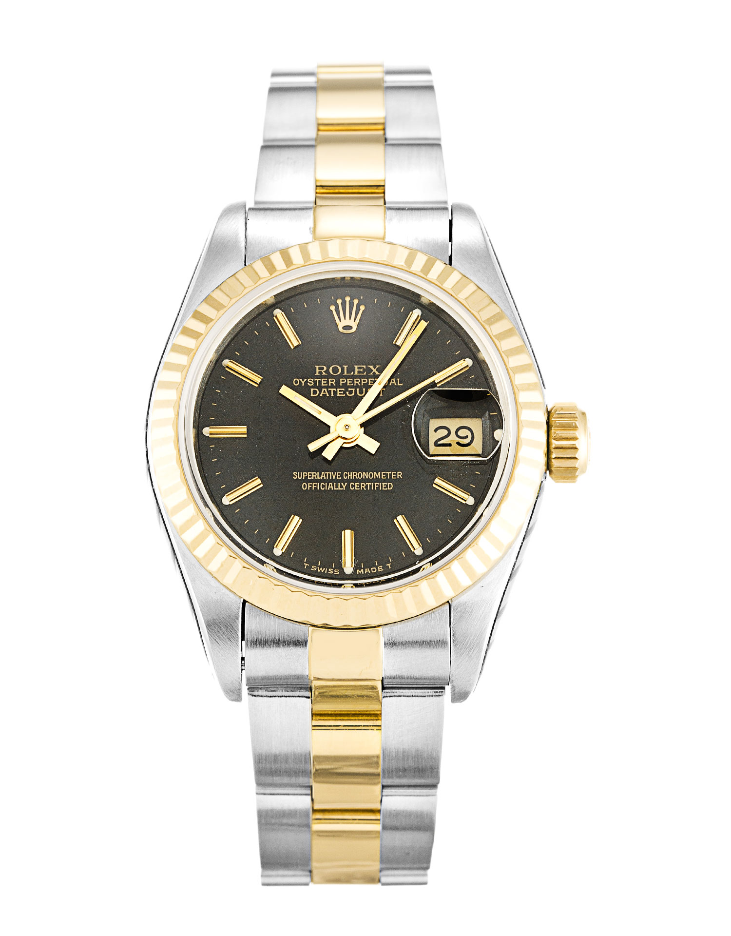 Rolex Datejust Lady 69173 Replica Watch, Automatic Movement, 26mm Steel & Yellow Gold Case, Baton
