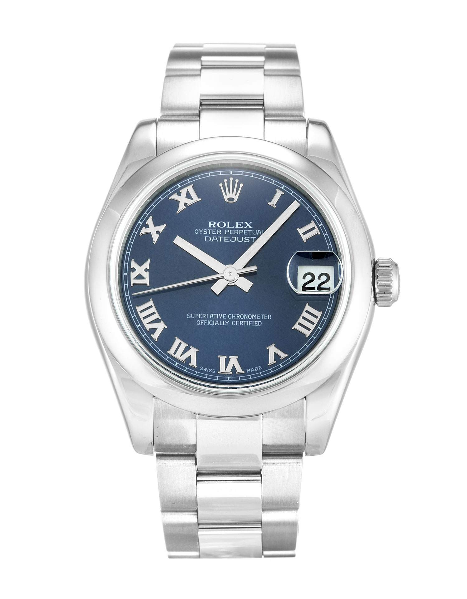 Rolex Datejust Lady 178240 | Automatic | Steel | 31mm | Blue Roman Numeral Dial | Replica Watch
