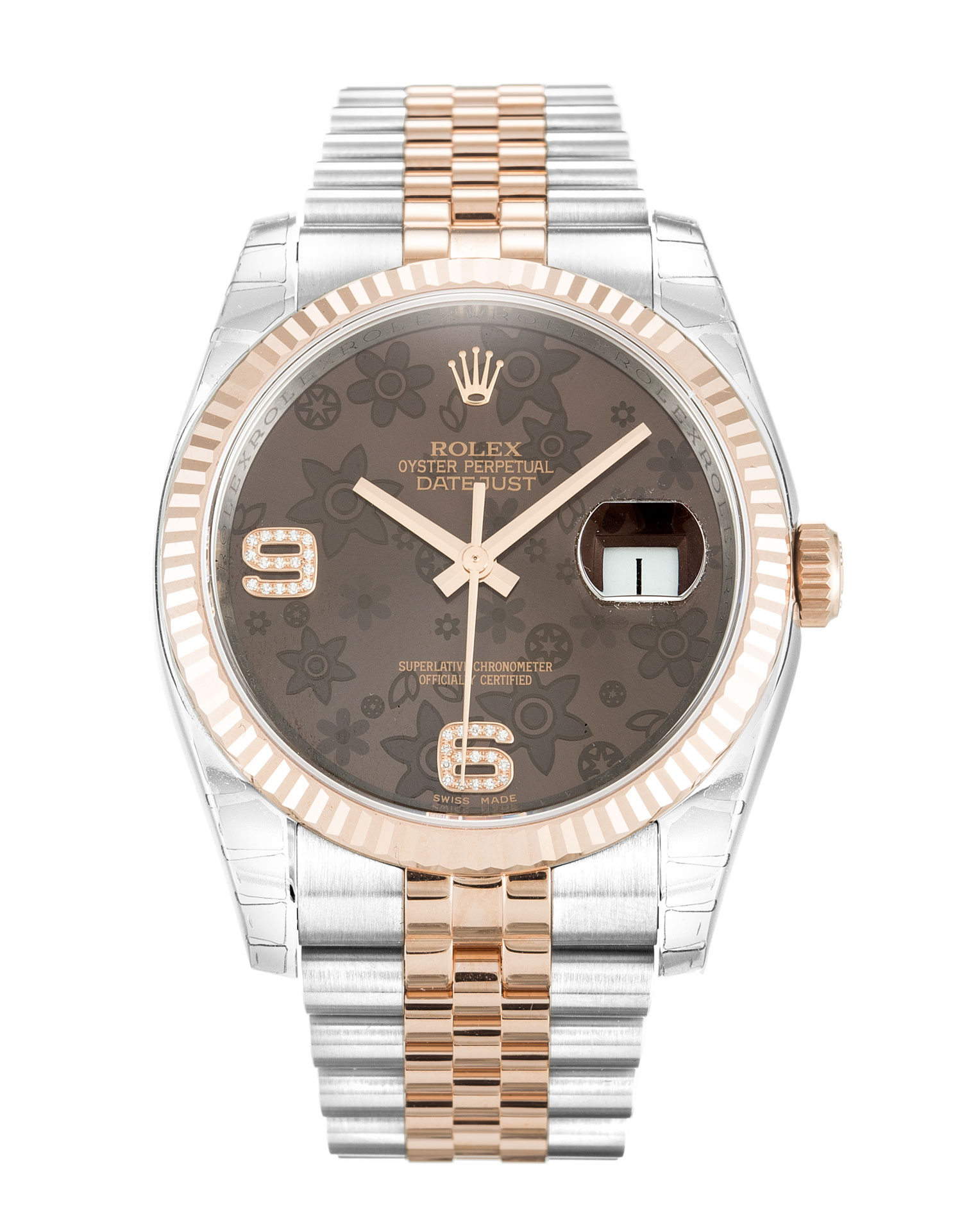 Rolex Datejust 116231 Automatic 36MM Steel & Rose Gold Dial Replica Watch