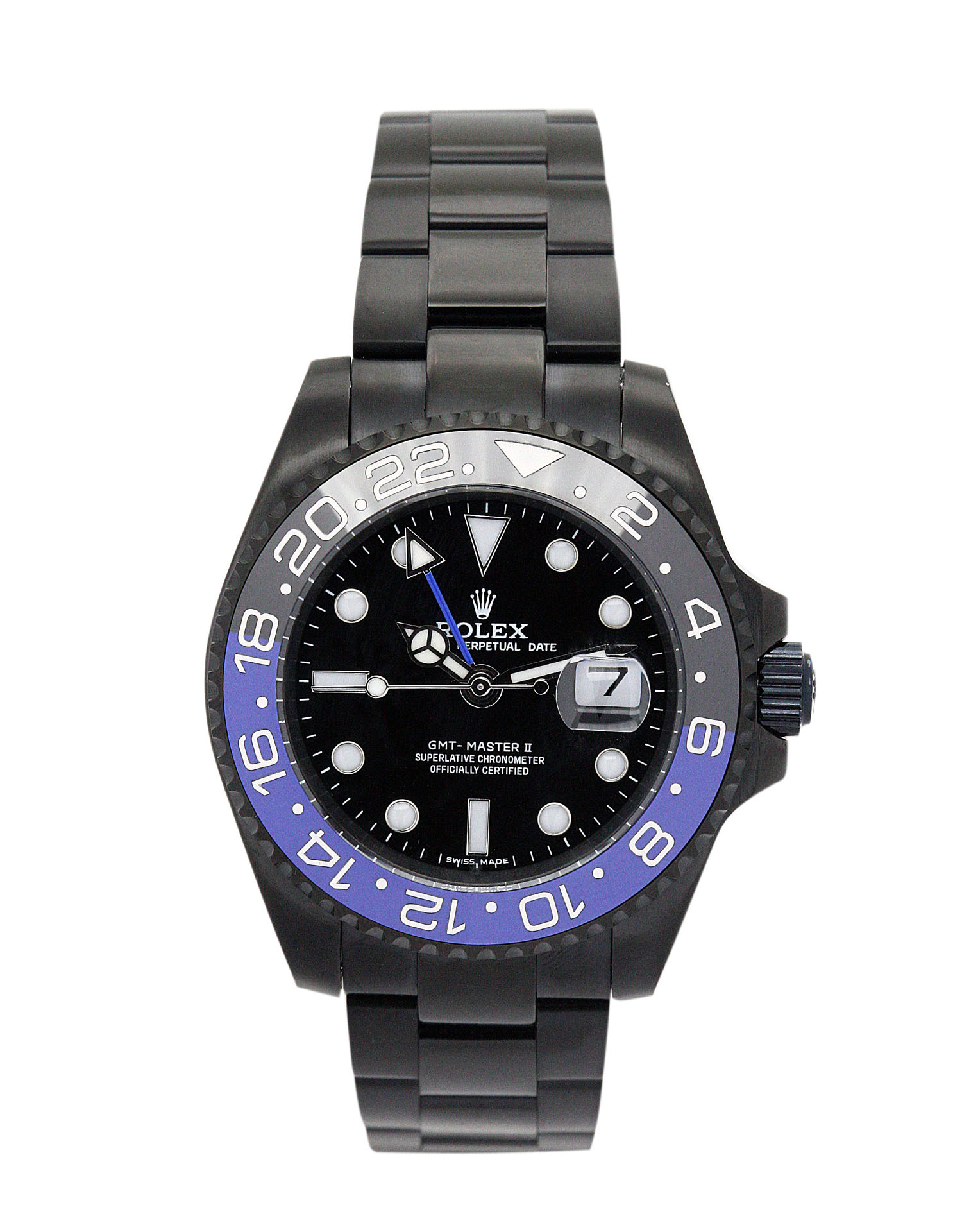 Rolex GMT Master 16730 Replica Watch Automatic 38mm Black Steel Case Black Dial Men's Watch