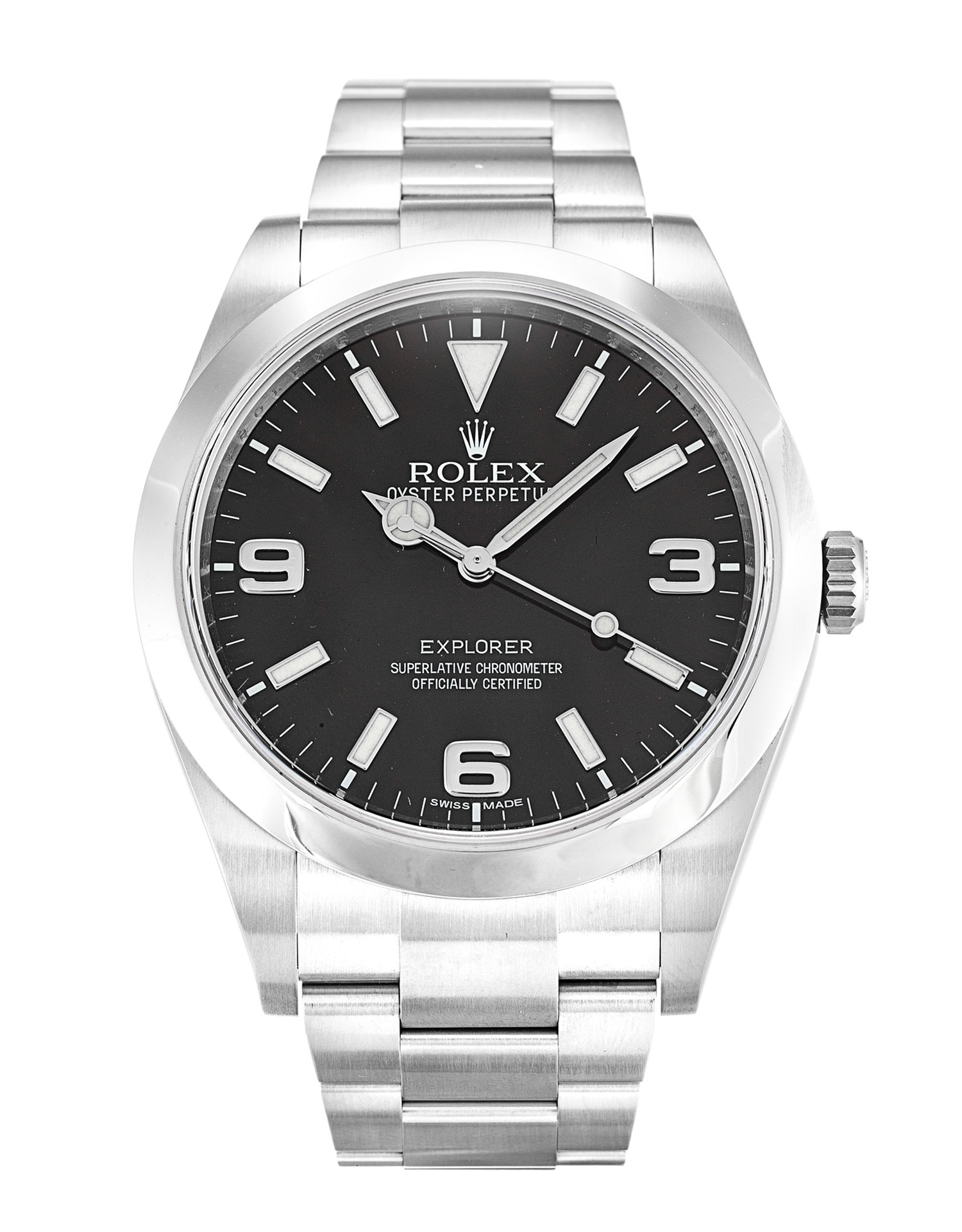 Rolex Explorer 214270 Replica Watch Automatic Mens 39MM Steel Case Arabic Dial Water Resistant