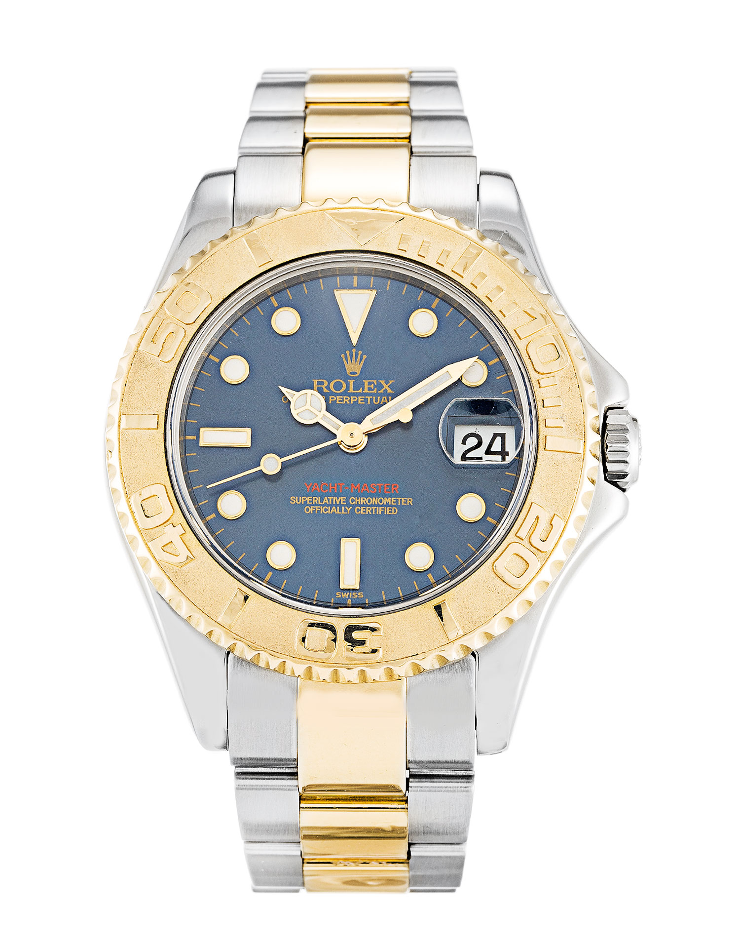 Rolex Yacht-Master 168623 - Automatic - 35MM Steel & Yellow Gold - Blue Dial Replica Watch