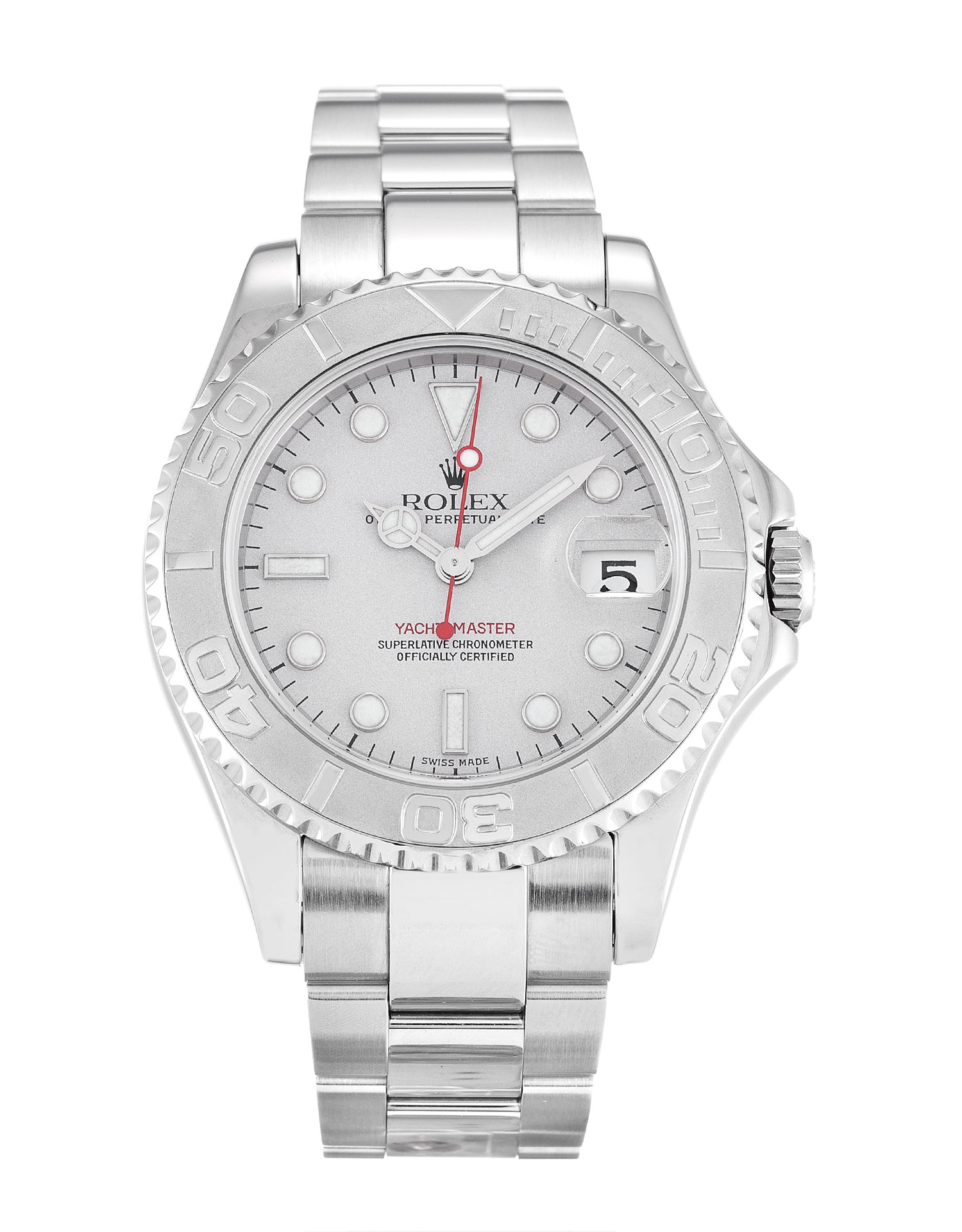 Rolex Yacht-Master 168622 Replica Watch Auto Movement, 35mm Steel/Platinum Case