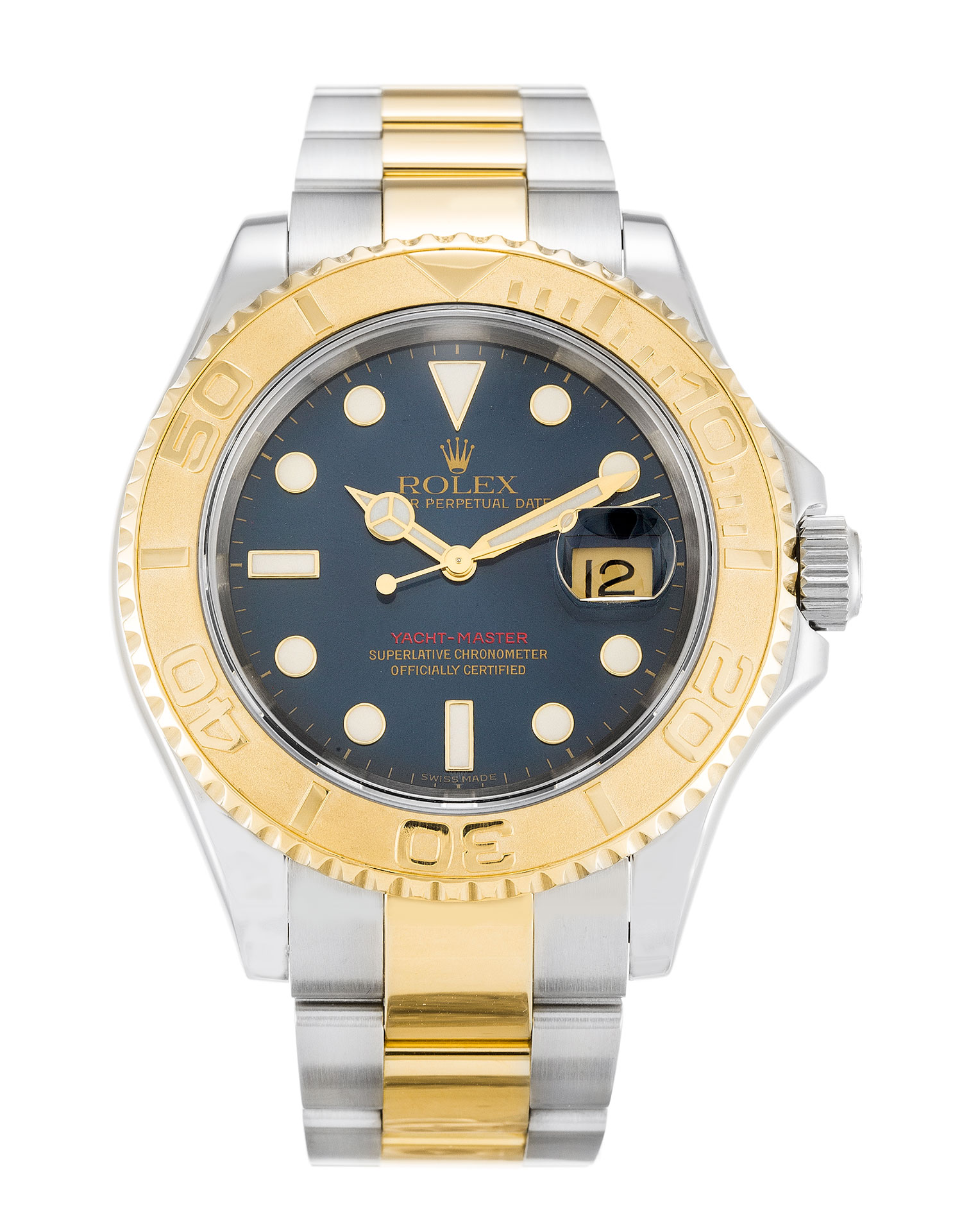 Rolex Yacht-Master 16623 Replica Watch, Automatic, 40MM Steel & Yellow Gold Case, Blue Dial