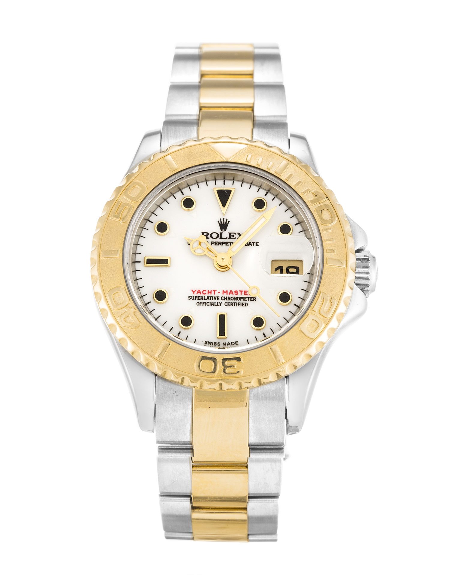 Rolex Yacht-Master 169623 Replica Watch, Automatic, 29 MM, Steel & Yellow Gold Case, White Dial