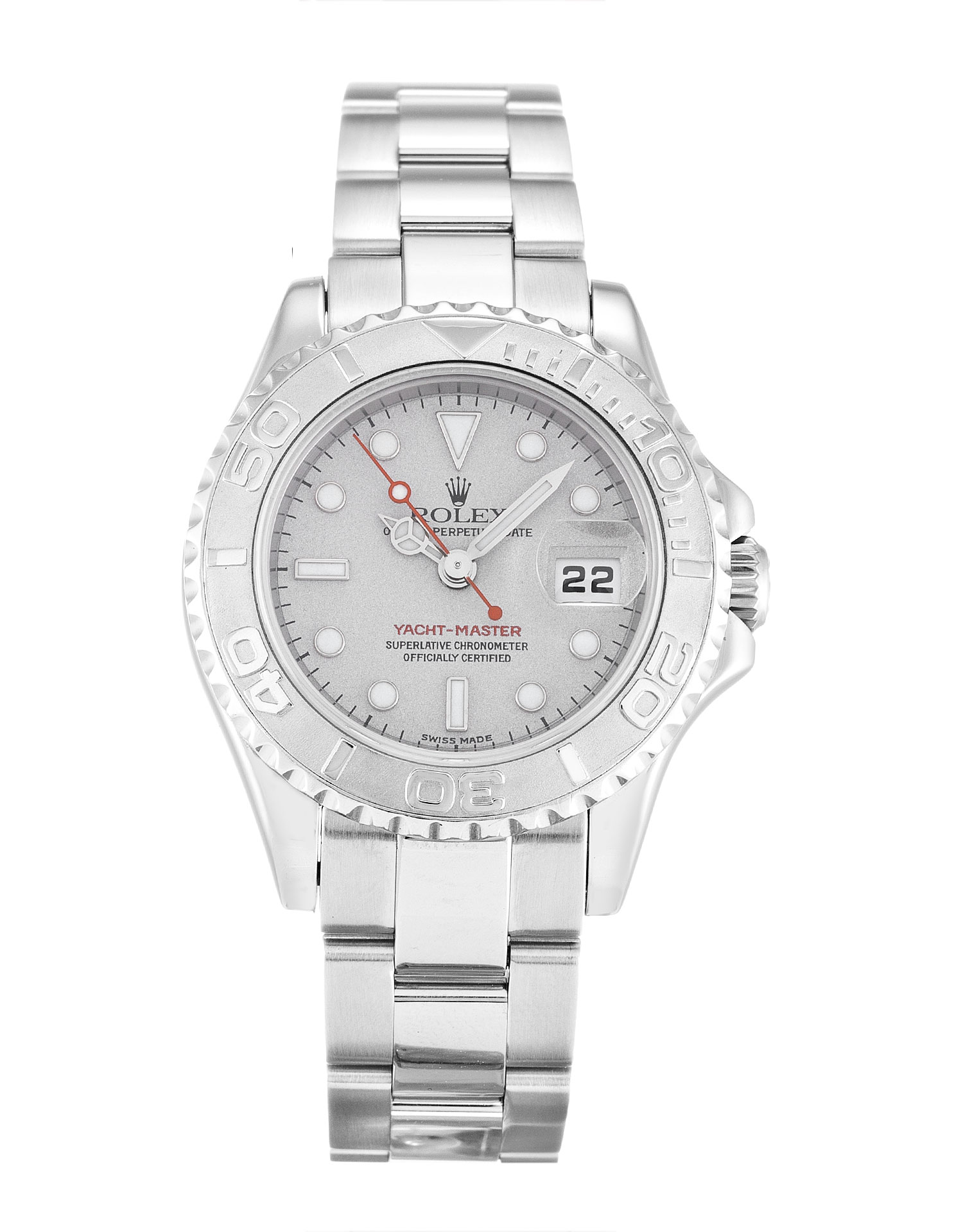 Rolex Yacht-Master 169622 Replica Watch Automatic Silver Dial 29mm Steel Case for Ladies