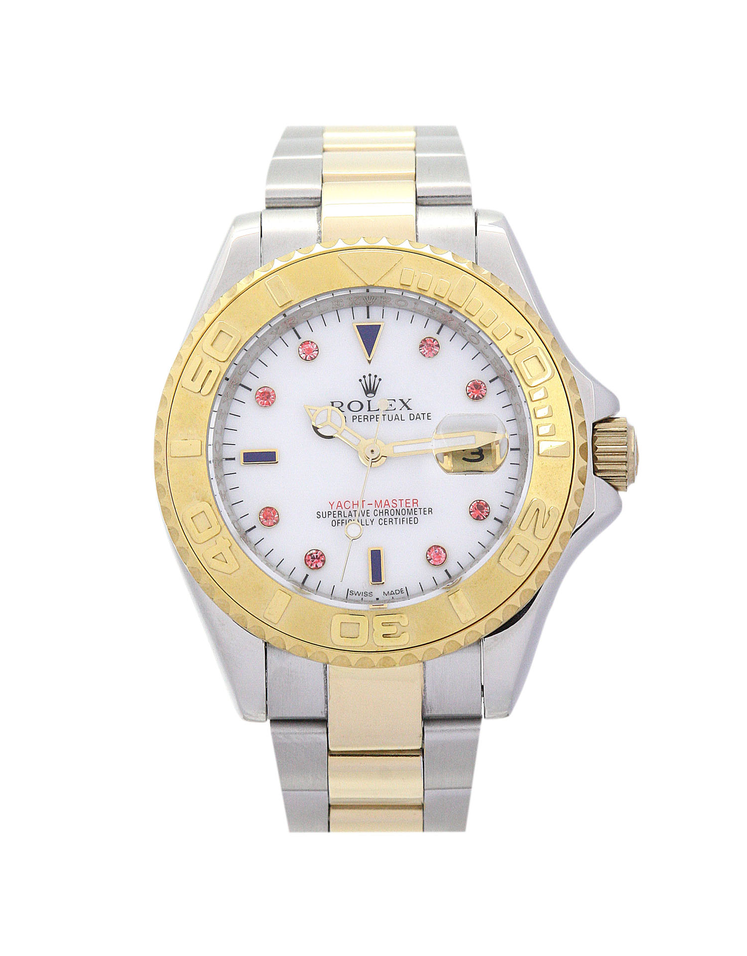 Rolex Yacht-Master 16623 - Automatic - Steel & Yellow Gold - 40 MM - White Dial - Water - Mens Watch