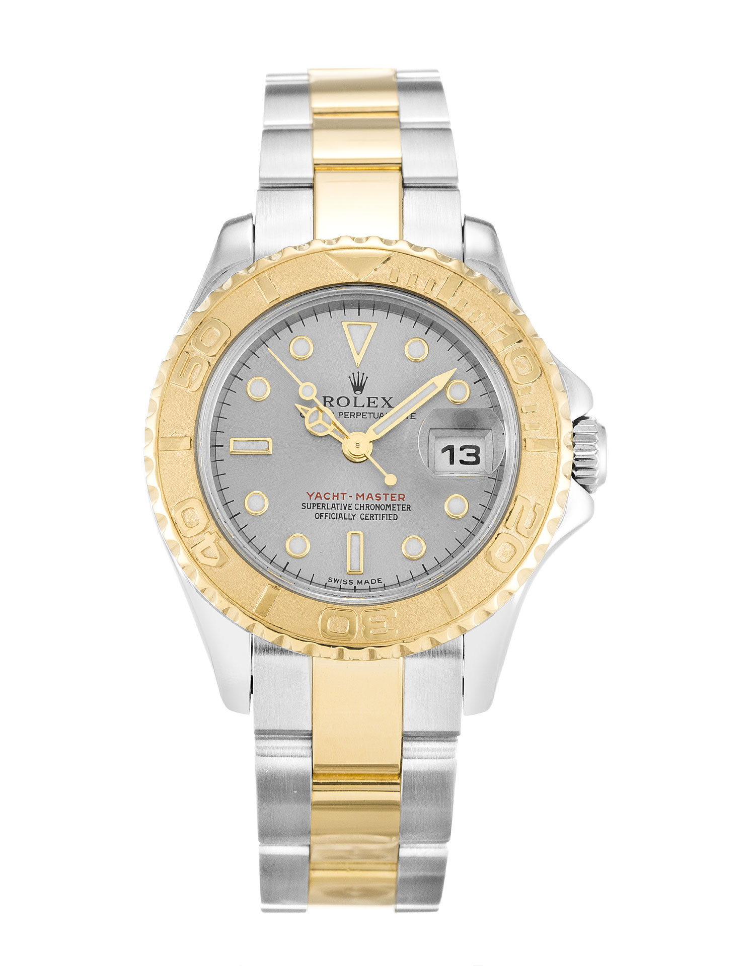 -ROLEX-Yacht-Master-169623-Ladies-Automatic-29-MM-Steel-Yellow-Gold-Bracelet-Grey-Baton-Dial-Wate