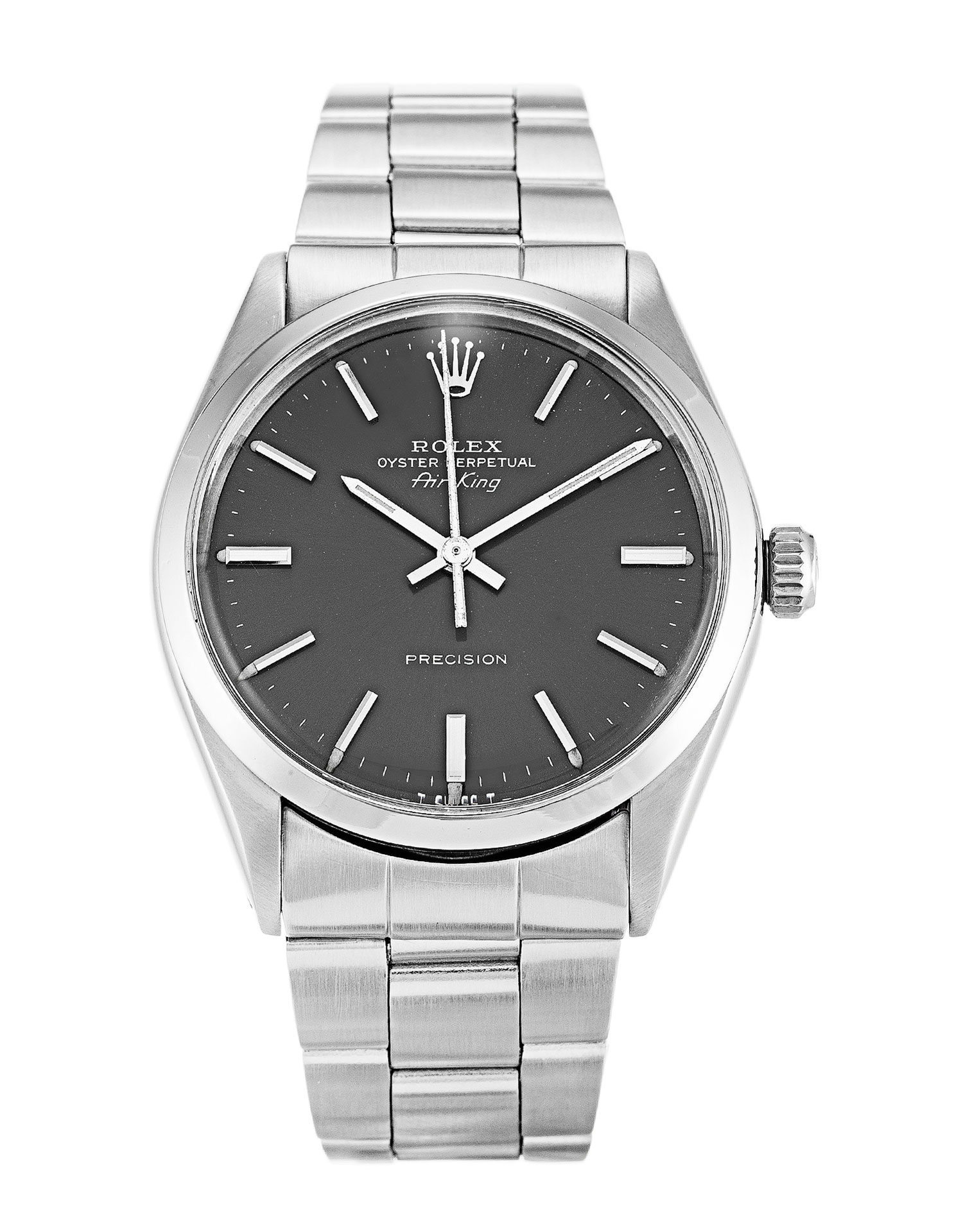 Rolex Air-King 5500 Replica Watch, Automatic Movement, Grey Baton Dial, Steel Case & Bracelet, 34MM