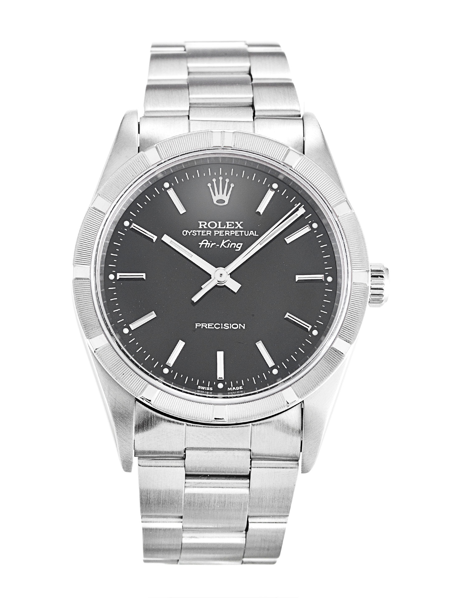Rolex Air-King 14010 Replica Watch, Unisex Automatic 34MM Steel Case Baton Dial Water Resistant