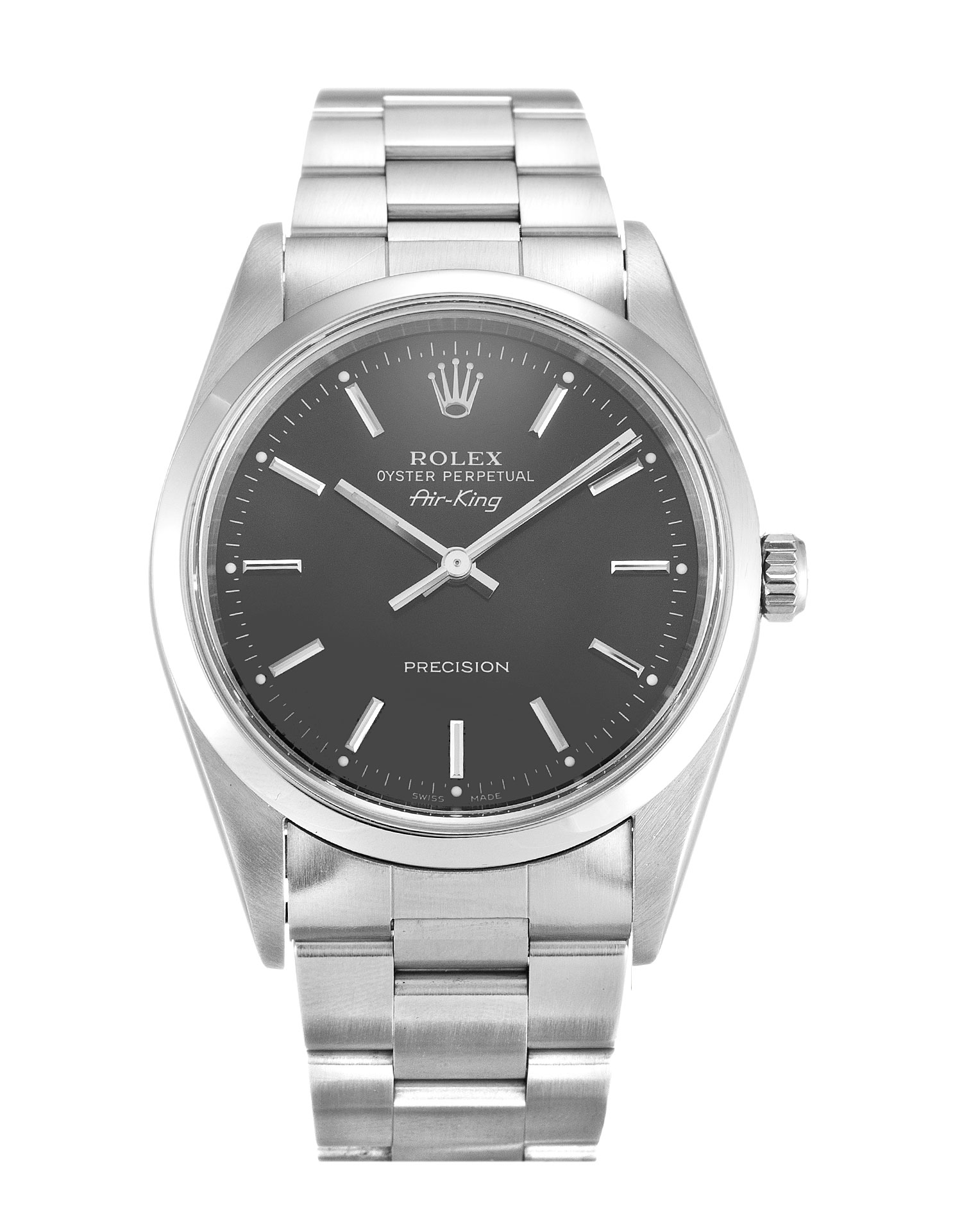 Rolex Air-King 14000 Replica Watch, Automatic Movement, 34MM Steel Case, Baton Dial