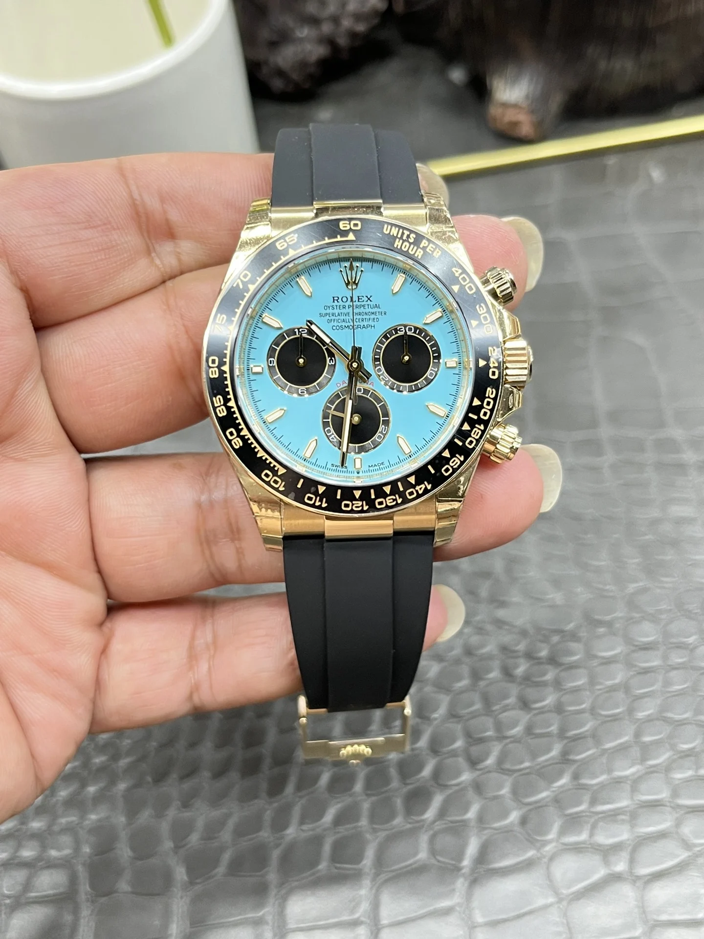 Daytona 126518 ARF 1:1 Best Edition Tiffany Blue Dial on Oysterflex Strap DD4131 V2 (Weighted)