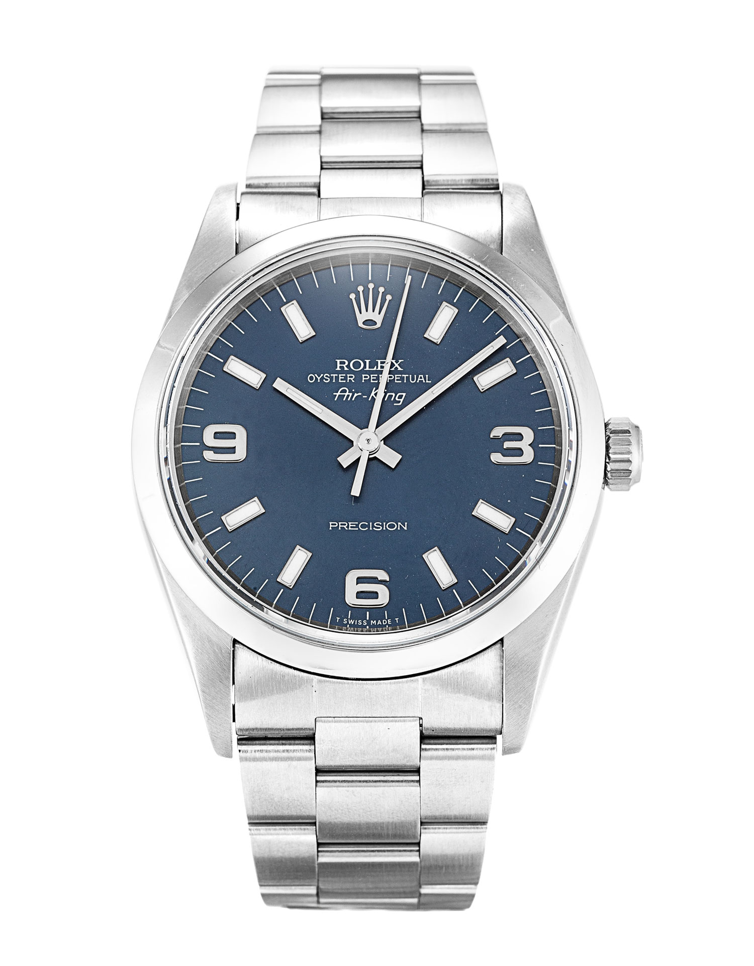 - Rolex Air-King 14000 - Automatic - Steel Case - Blue Arabic Dial Replica Watch