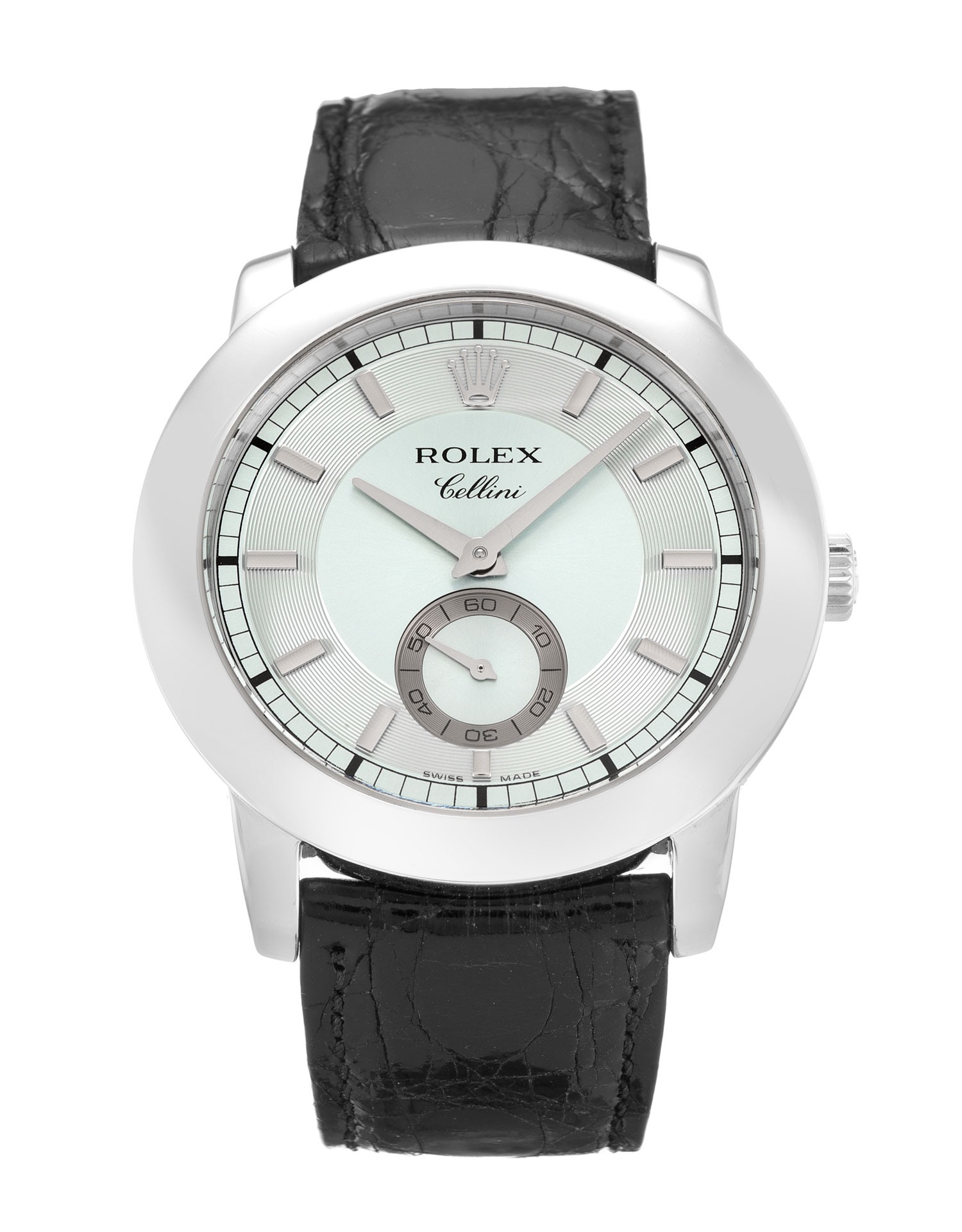 Rolex Cellini 5241/6 - Automatic - 40MM Platinum - Blue Baton Dial - Mens Watch - Replica Watch