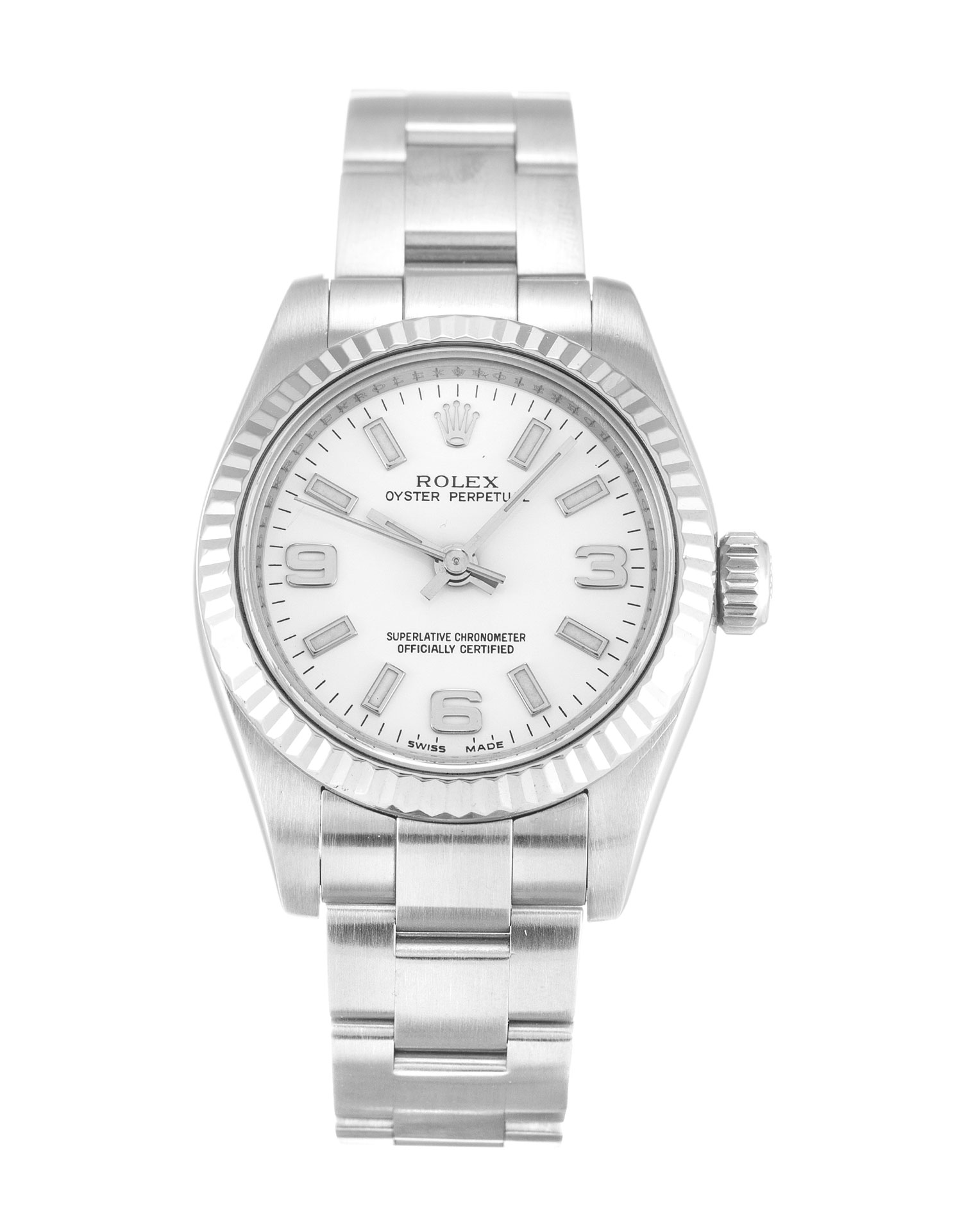 Rolex Lady Oyster Perpetual 176234 Replica Watch, Automatic Movement, 26mm Steel & White Gold Case