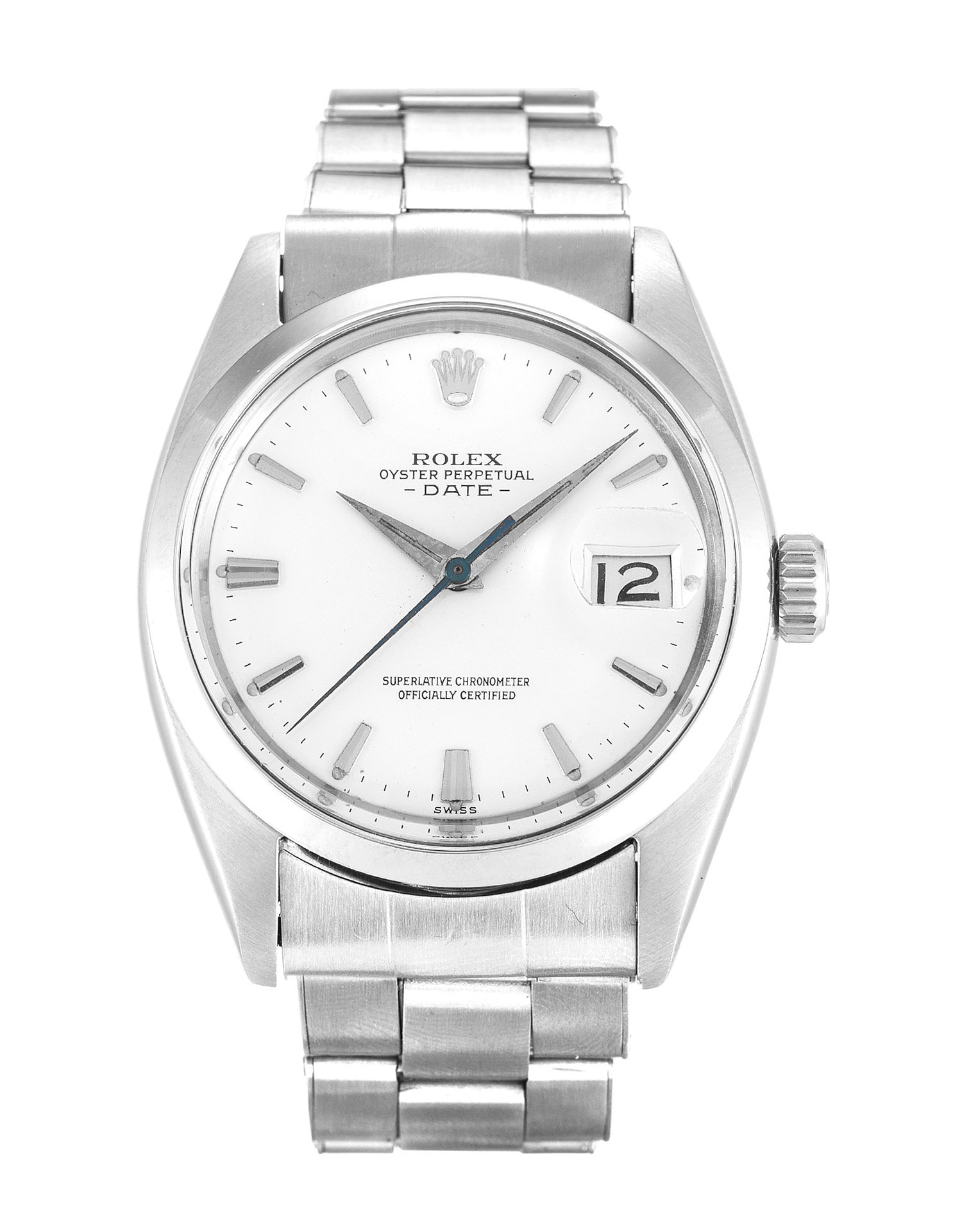 Rolex Oyster Perpetual Date 1500 - Automatic - 36 MM Steel - Baton Dial - Mens Watch - Replica Watch