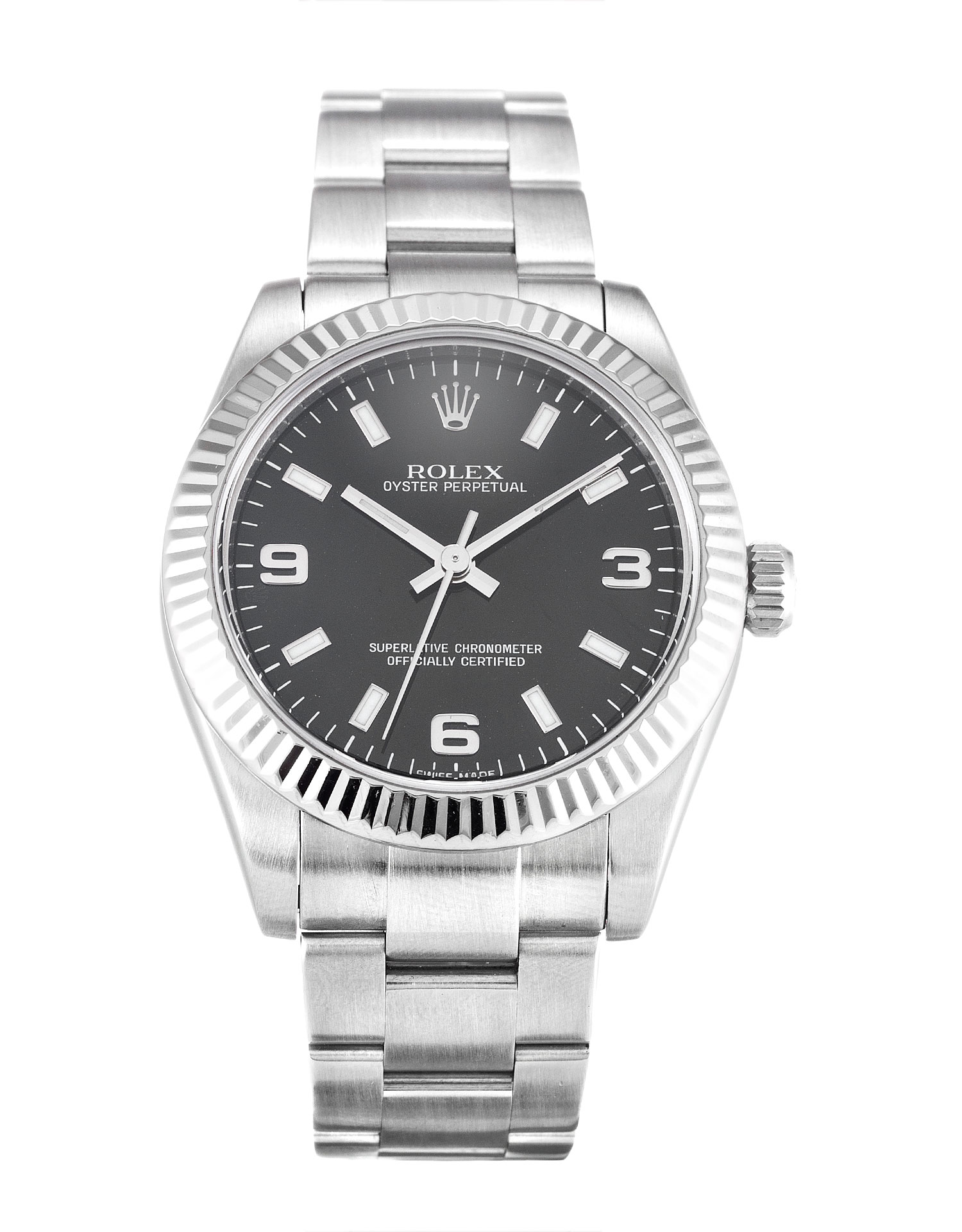 Rolex Lady Oyster Perpetual 177234 Replica Watch, 31mm Steel & White Gold Case, Automatic Movement