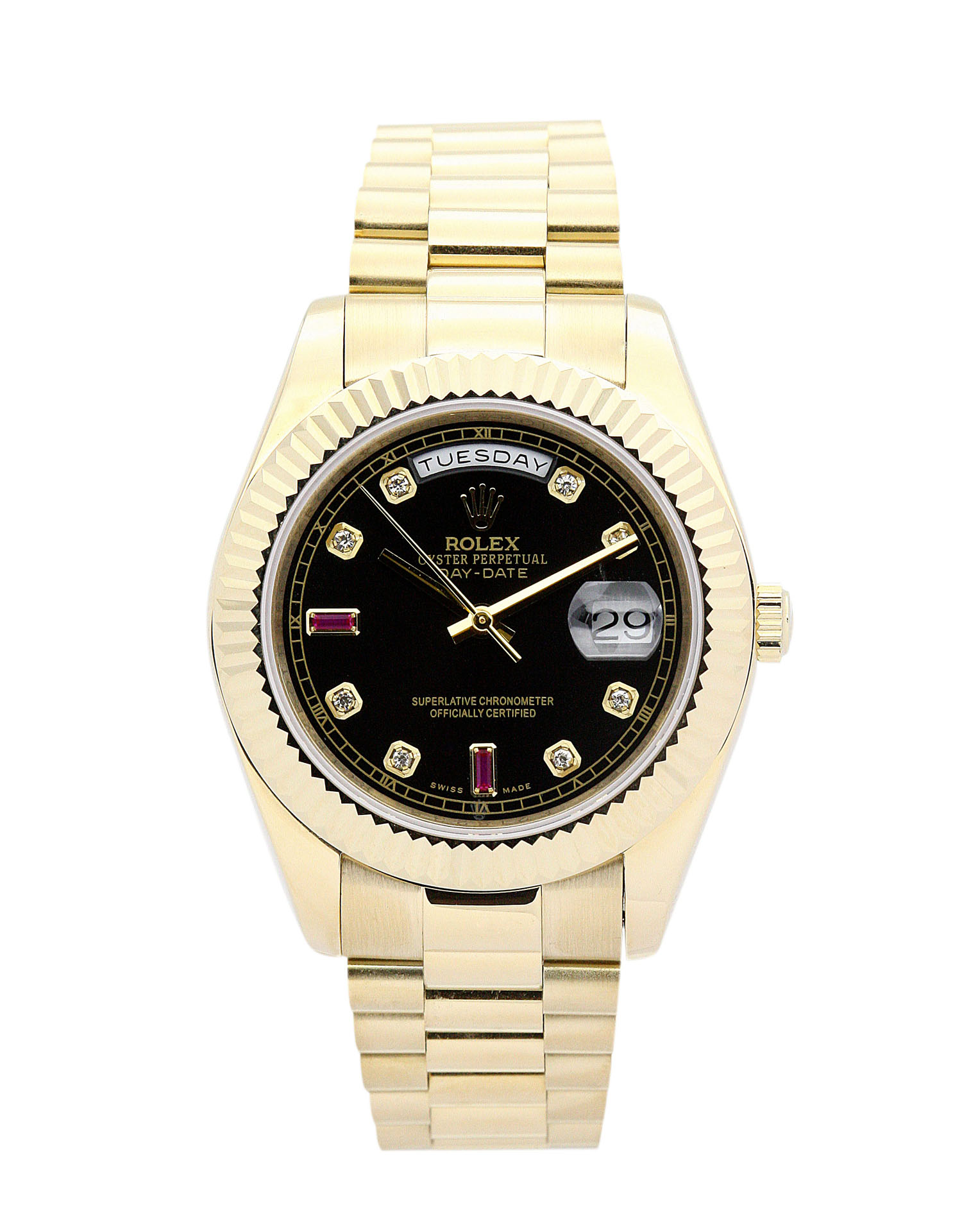 Rolex Day-Date 118238 Replica Watch, Mens, 36MM, Yellow Gold Case & Bracelet, Automatic Movement