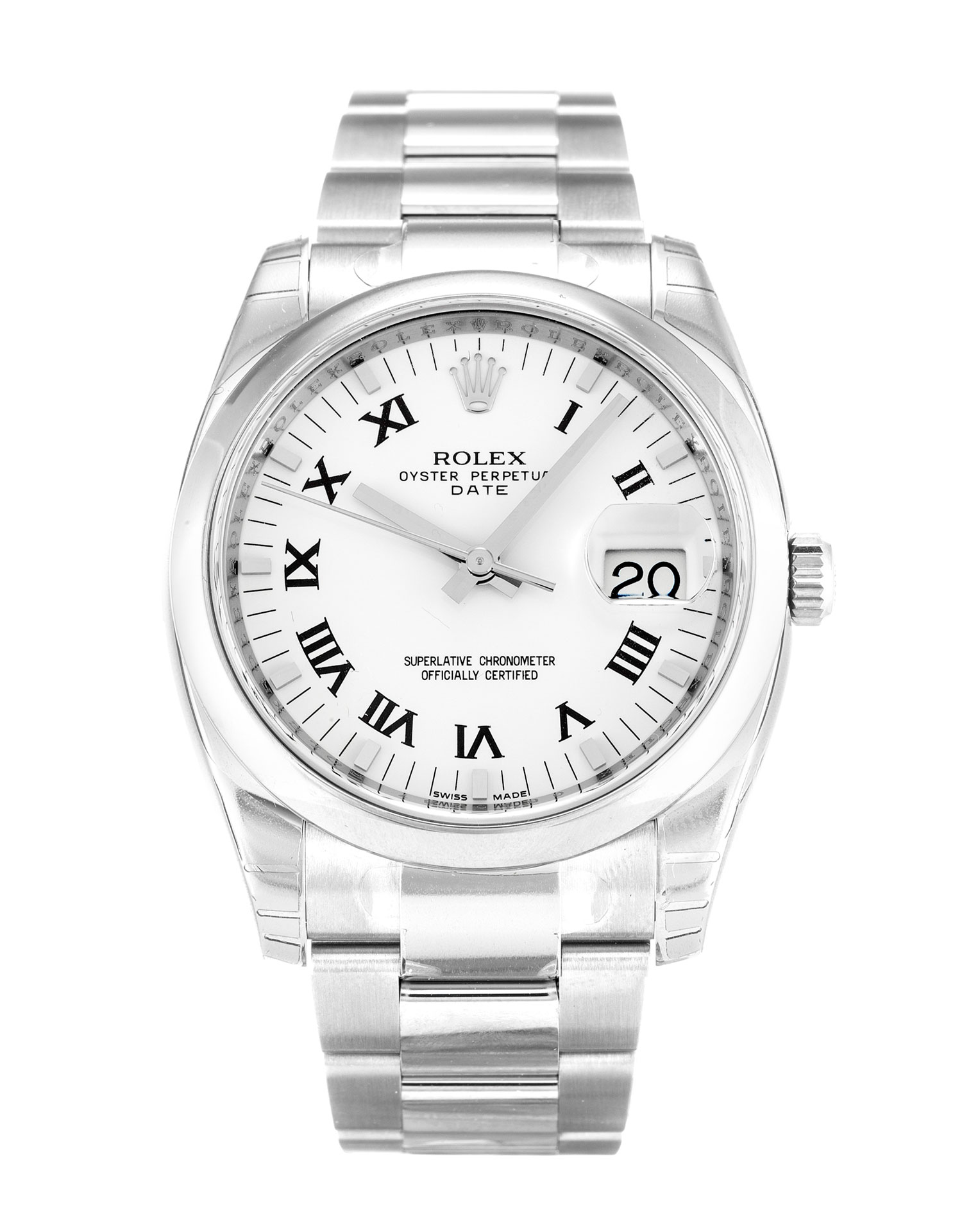 Rolex Oyster Perpetual Date 115200 Automatic Silver Dial Watch, Replica Watch