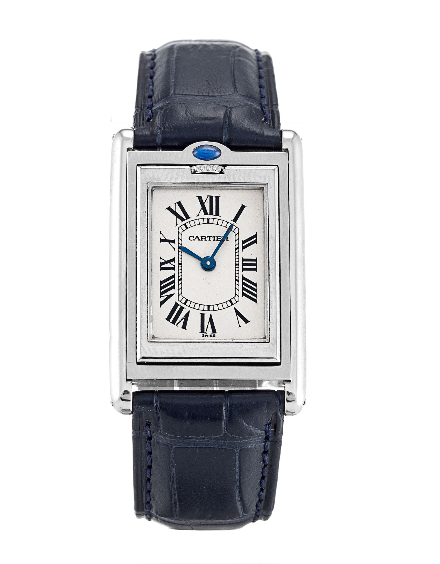 Cartier Tank Basculante W1011258 Replica Watch, Unisex, Quartz Movement, 23mm Steel Case, Silver