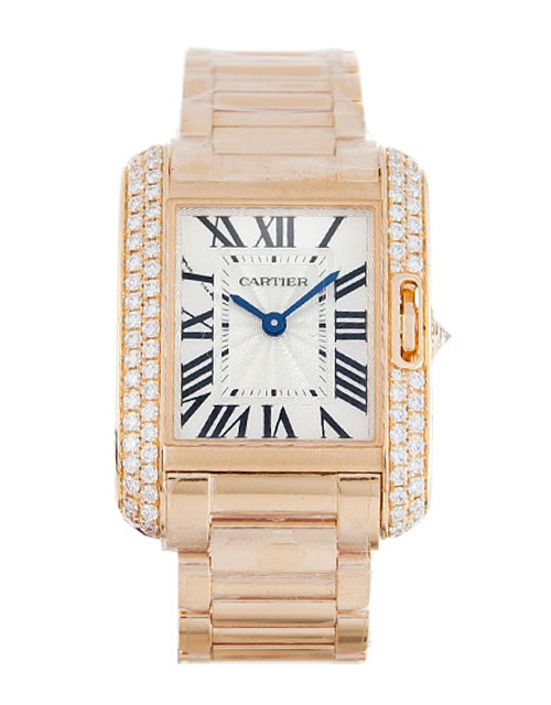 WT100002 - CARTIER TANK ANGLAISE Replica Watch - Automatic - Silver Roman Numeral Dial