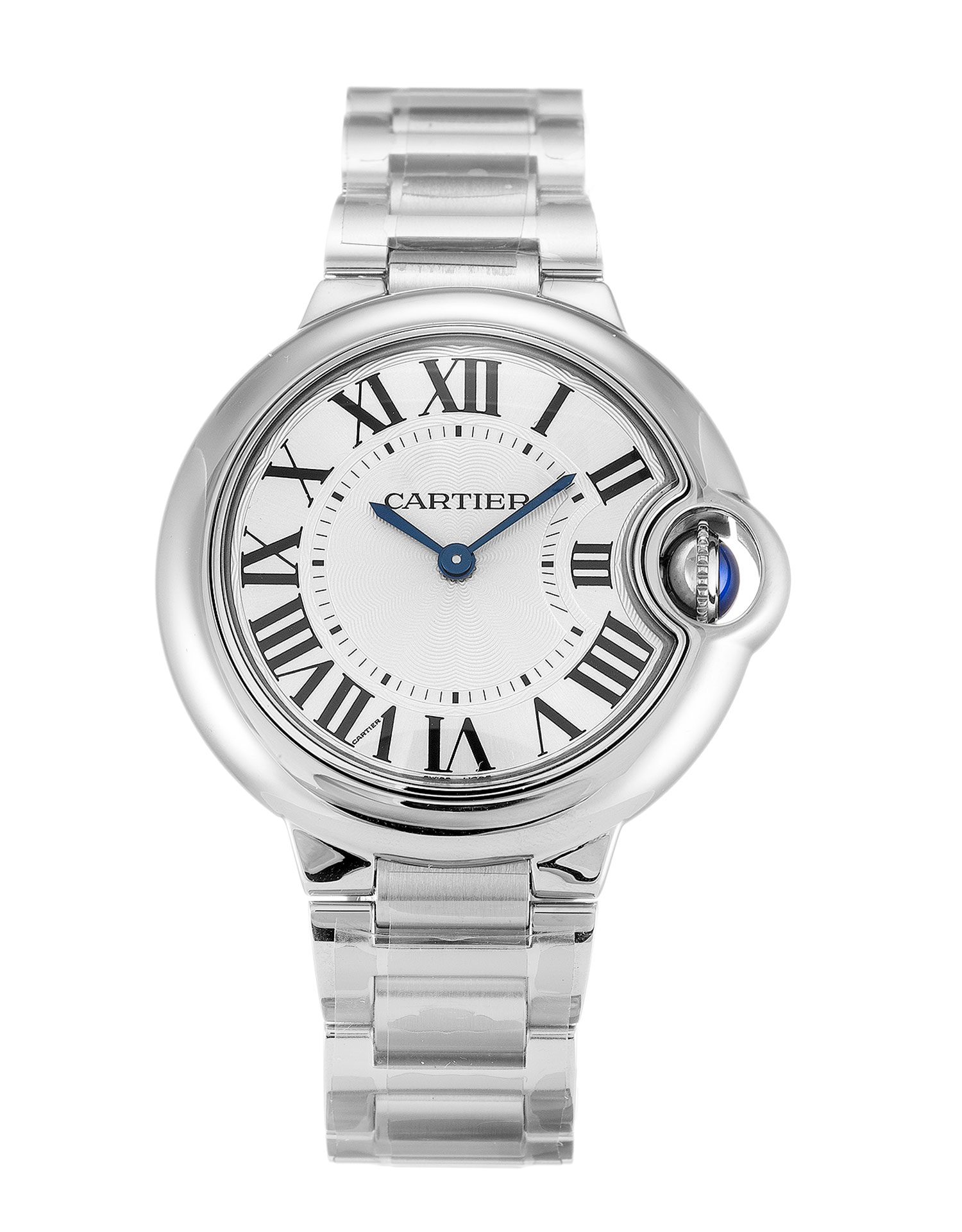 Cartier Ballon Bleu W6920084 - Replica Watch - Ladies - Quartz - 33MM Steel Case - Silver Roman