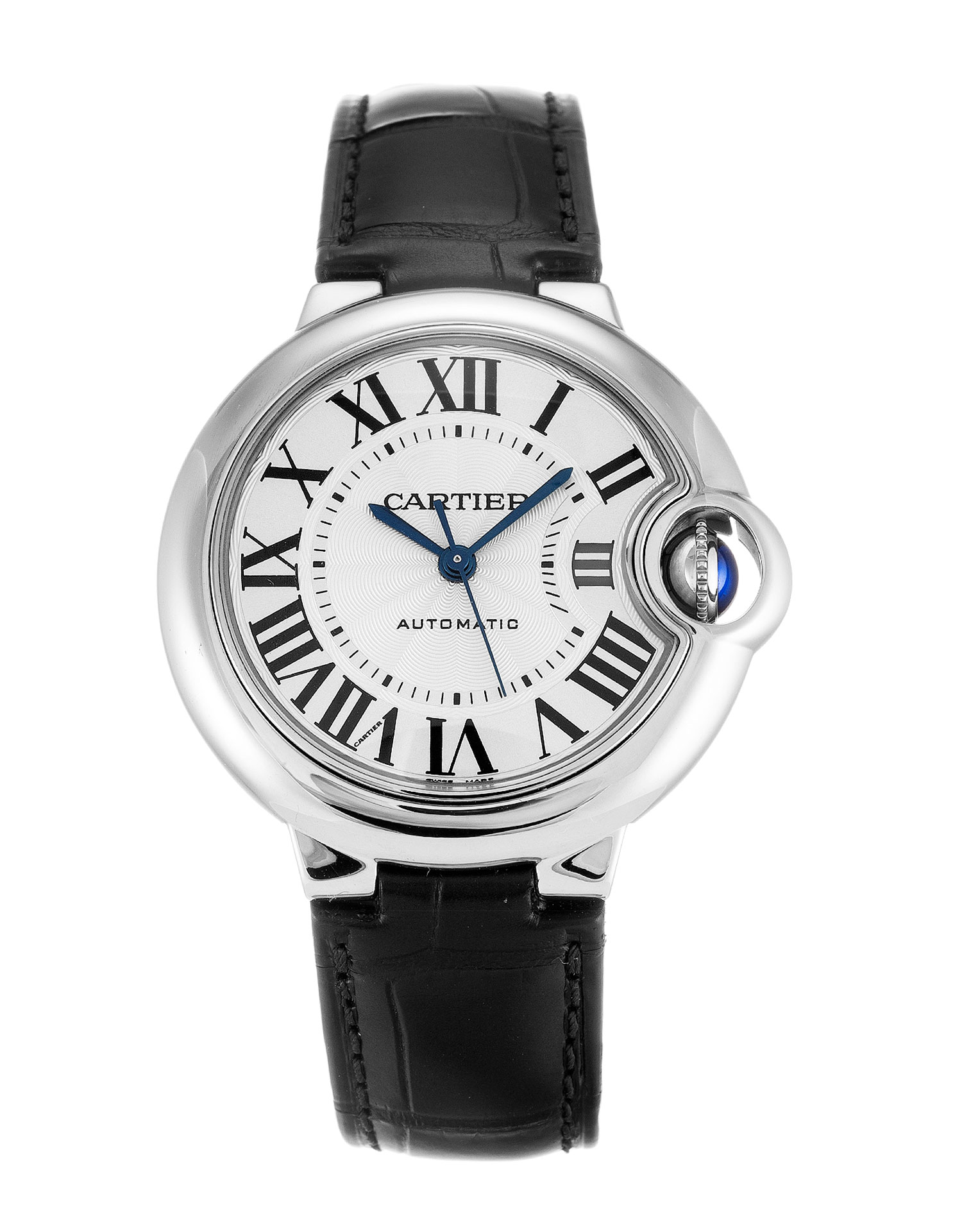Cartier Ballon Bleu Replica Watch W6920085, Ladies Automatic Steel Case, 33mm Silver Roman Numeral