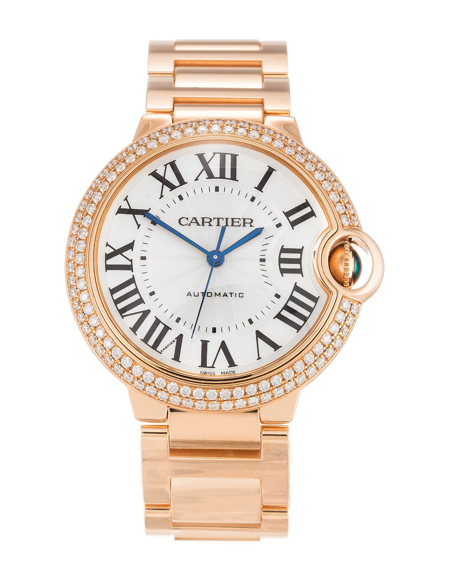 Cartier Ballon Bleu WE9005Z3 | Automatic | Rose Gold | Diamond Set | 36.5mm | Replica Watch