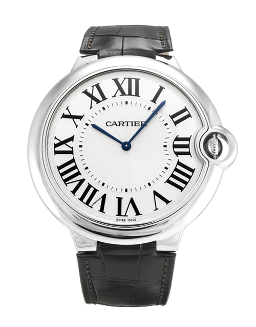 Cartier Ballon Bleu W6920055 Replica Watch, Automatic, Silver Roman Numeral Dial, White Gold Case