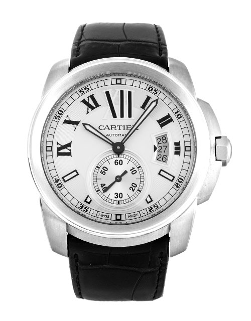 - CARTIER - CALIBRE DE CARTIER W7100037 - Automatic - Mens - 42MM Steel Case - White Roman