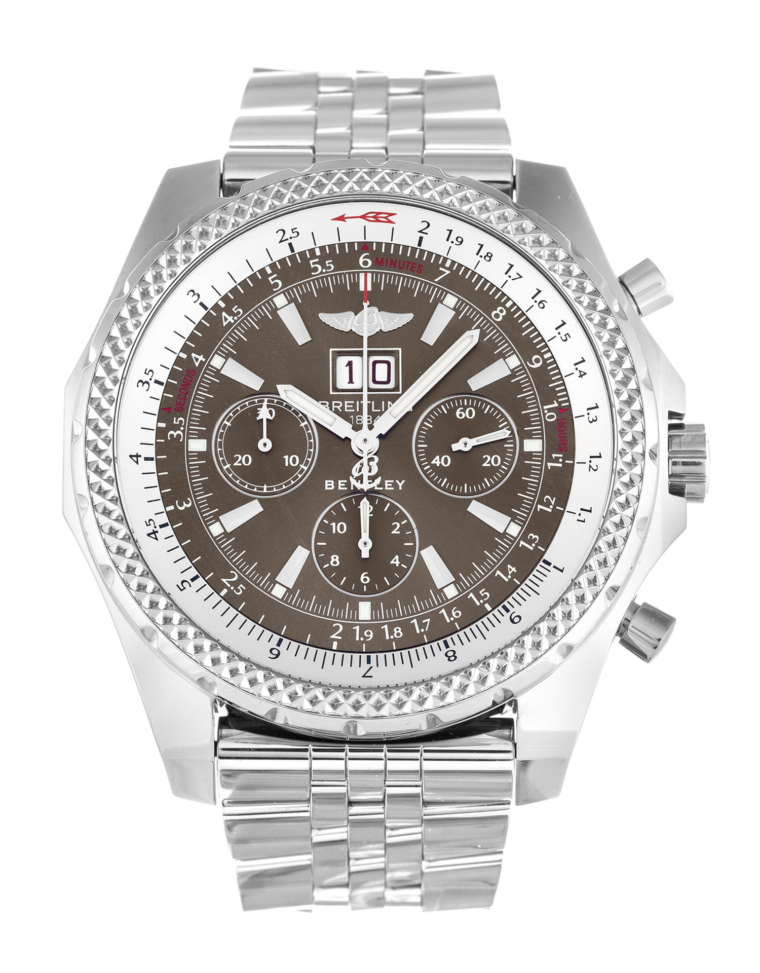 Breitling Bentley 6.75 A44362 - Automatic - Bronze Baton Dial - Mens Quartz Watch - Replica Watch