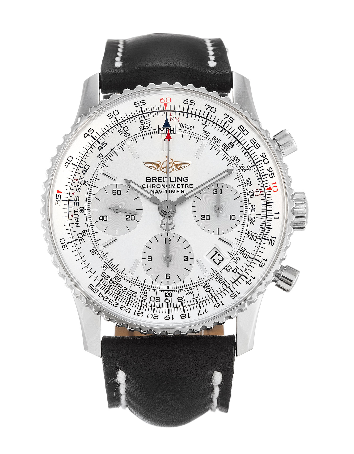 Breitling Navitimer A23322 - Automatic - White Baton Dial - Mens Replica Watch