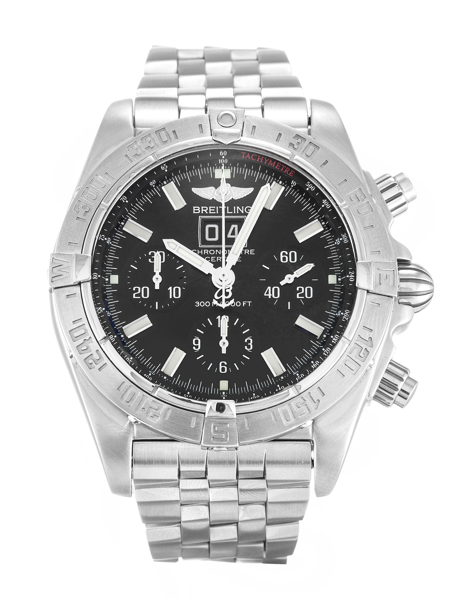 Breitling Blackbird A44359 Chronomat - Automatic - Black Baton Dial - Mens Quartz Watch - Replica