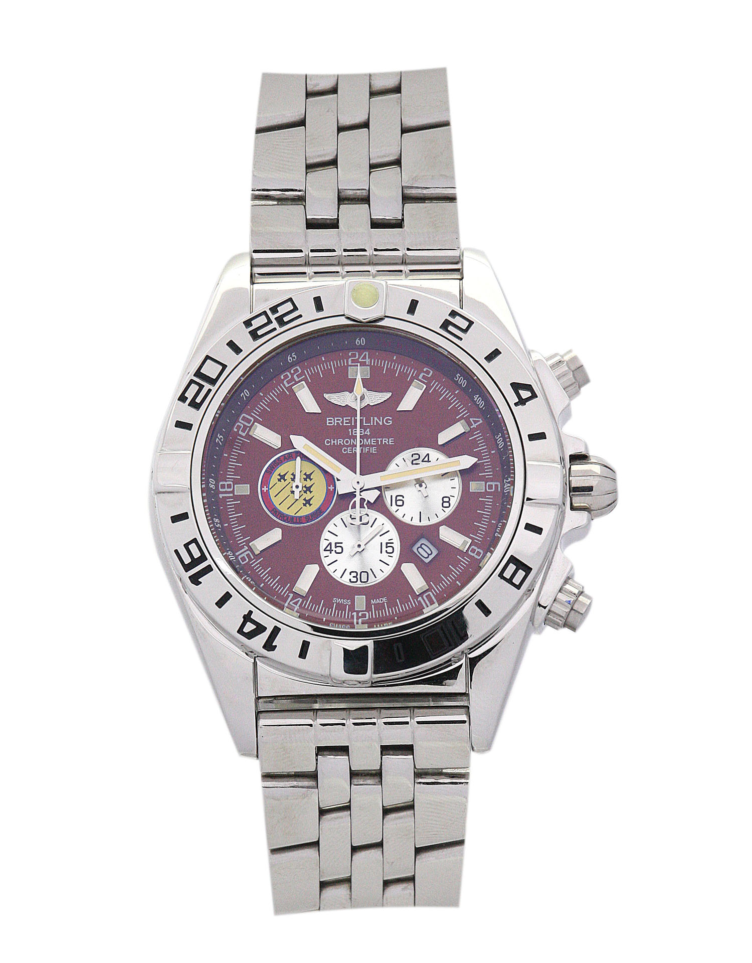 A13050.1 - Breitling Chronomat Replica Watch - Automatic - Brown Dial - Mens - Steel Case & Bracelet