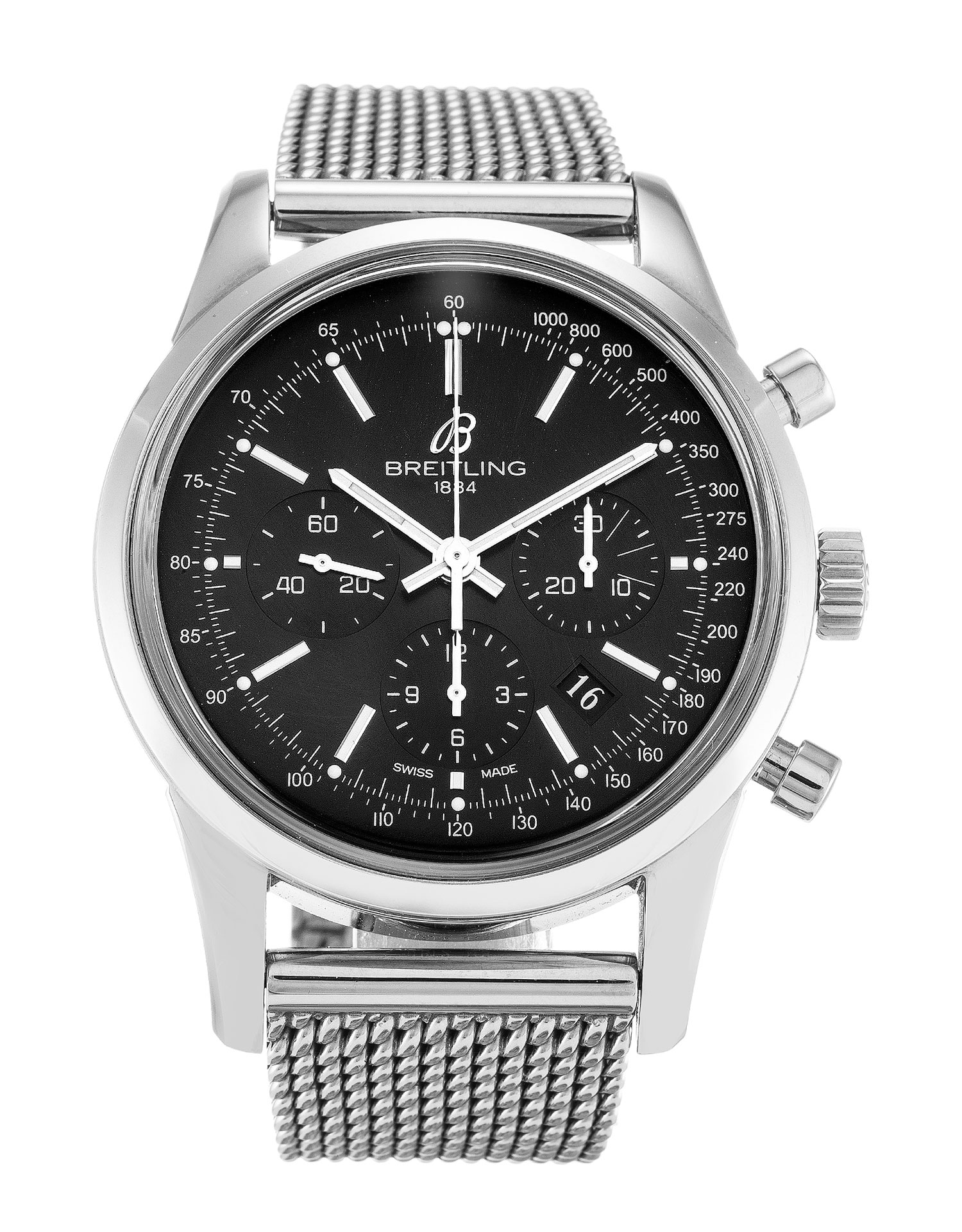 Breitling Transocean Chronograph AB0152ST.OO.1240ST.01 | Automatic | Steel | Black Baton Dial