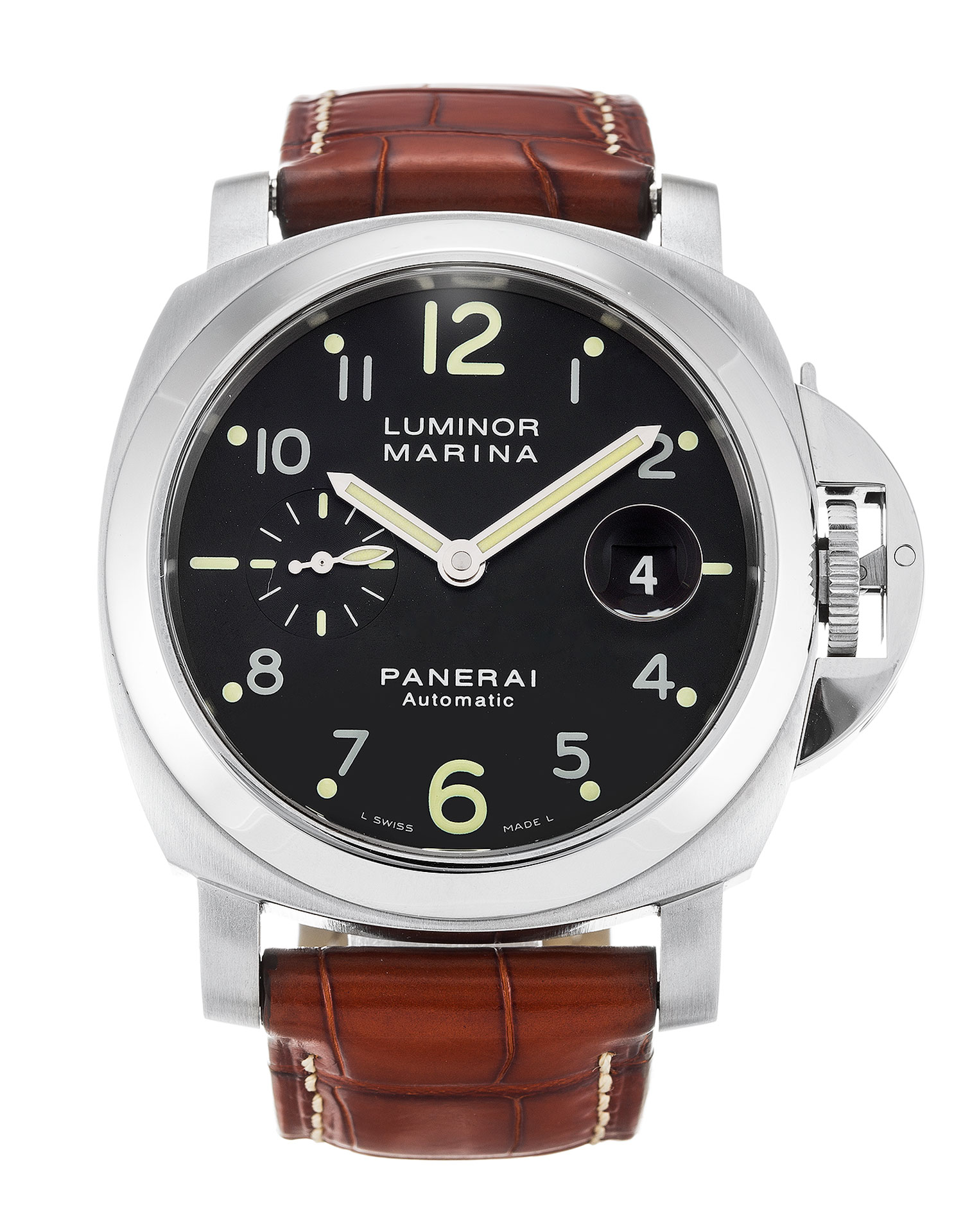 Panerai Luminor Marina PAM00164 Replica Watch, Automatic, 44mm Steel Case, Black Arabic Dial