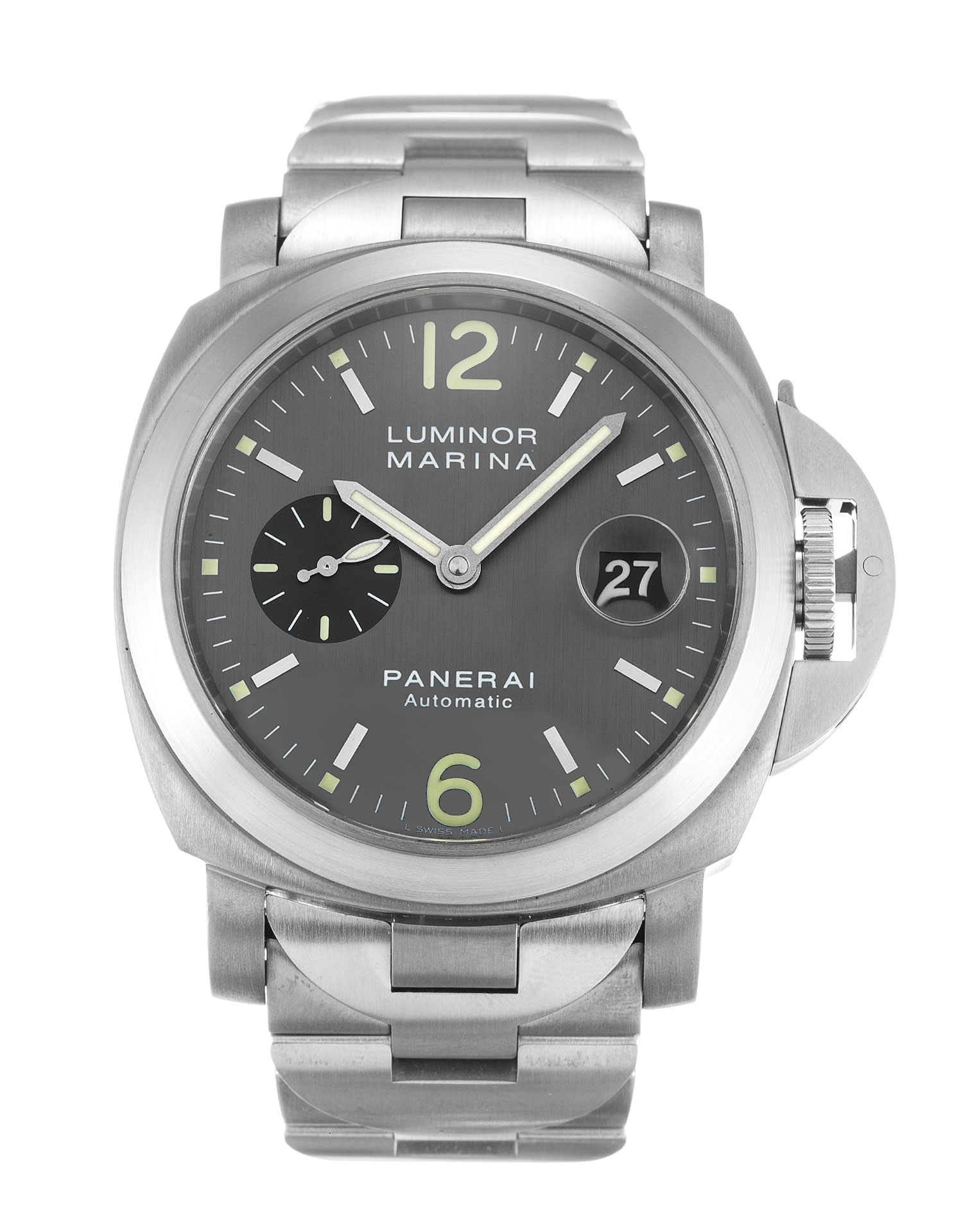 Panerai Luminor PAM00091 Automatic - Titanium Case - Black Baton Dial Watch - Replica Watch