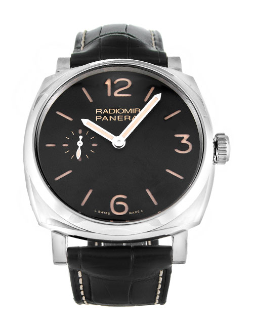 Panerai Radiomir Manual PAM00512 Mens Watch, 42mm Steel Case, Black Arabic Dial