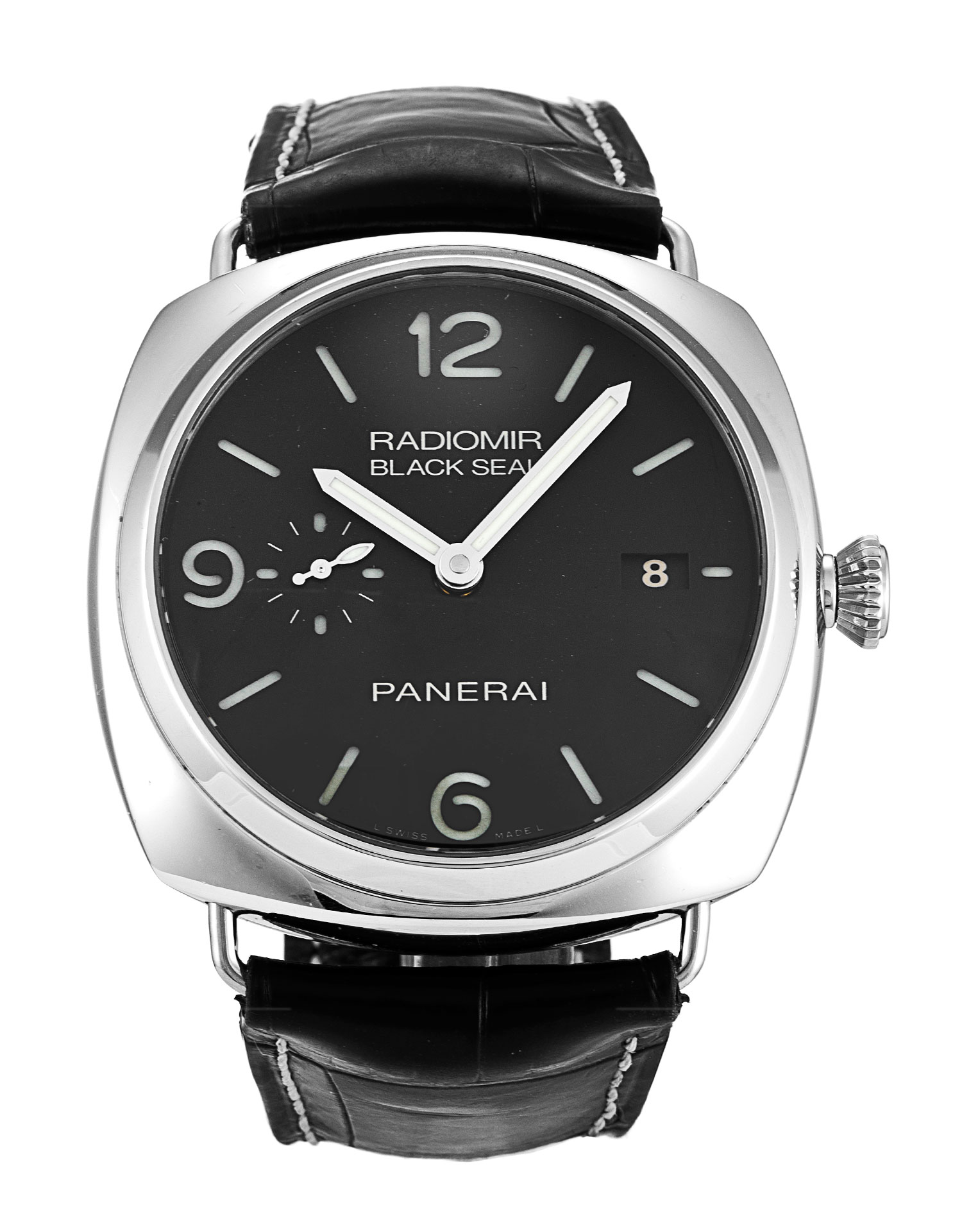 Panerai Radiomir Automatic PAM00388 - 45mm Steel Case - Black Arabic Dial Replica Watch