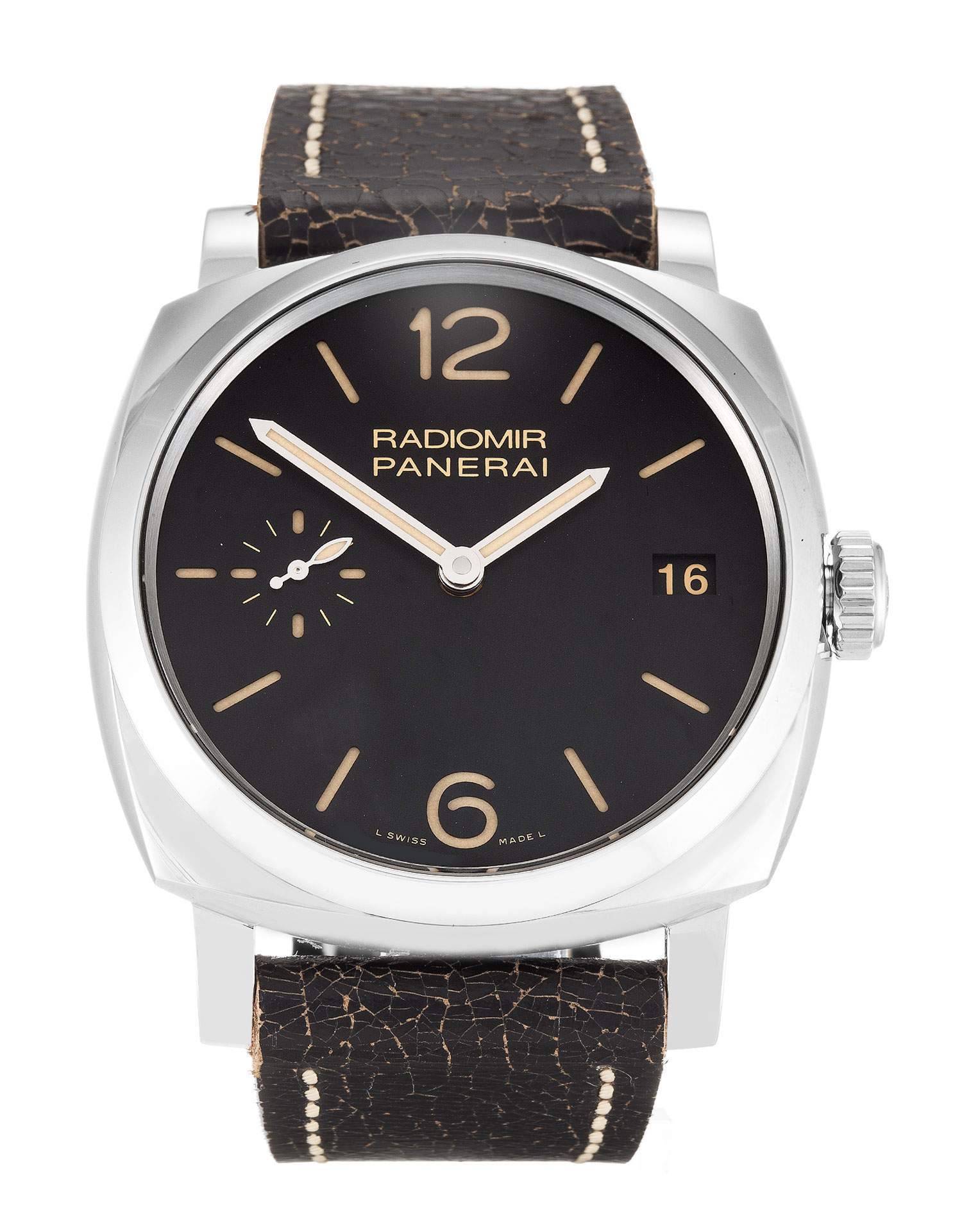 Panerai Radiomir Manual PAM00514 - Replica Watch - 47MM Steel Case - Baton Dial - Water Resistant