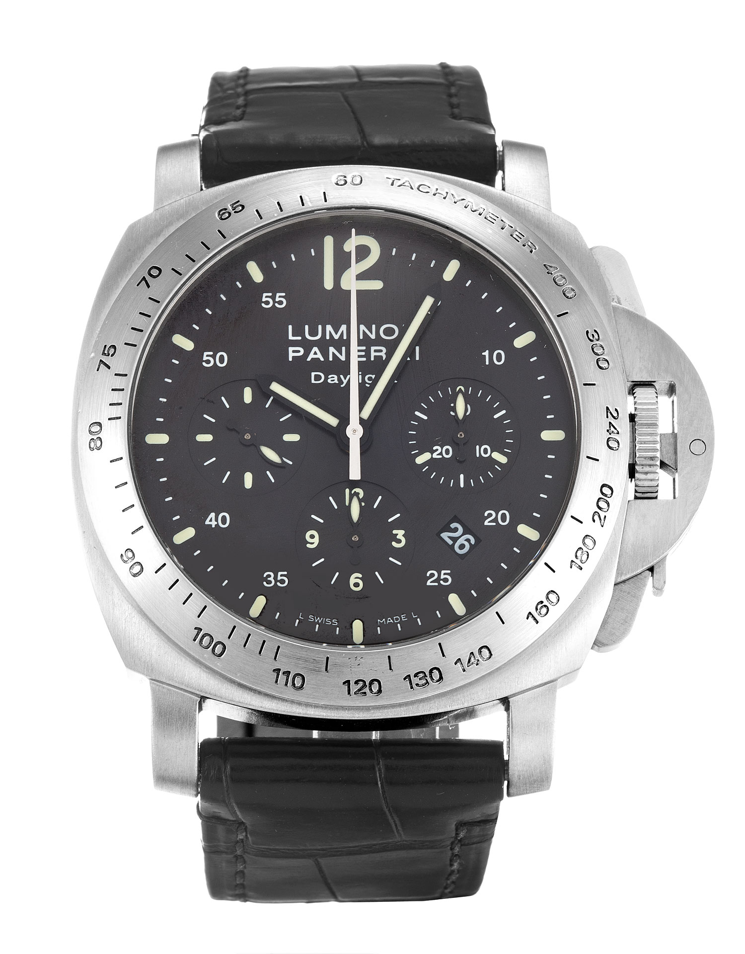 Panerai Luminor Chrono PAM00250 Automatic Silver Dial Mens Watch Replica